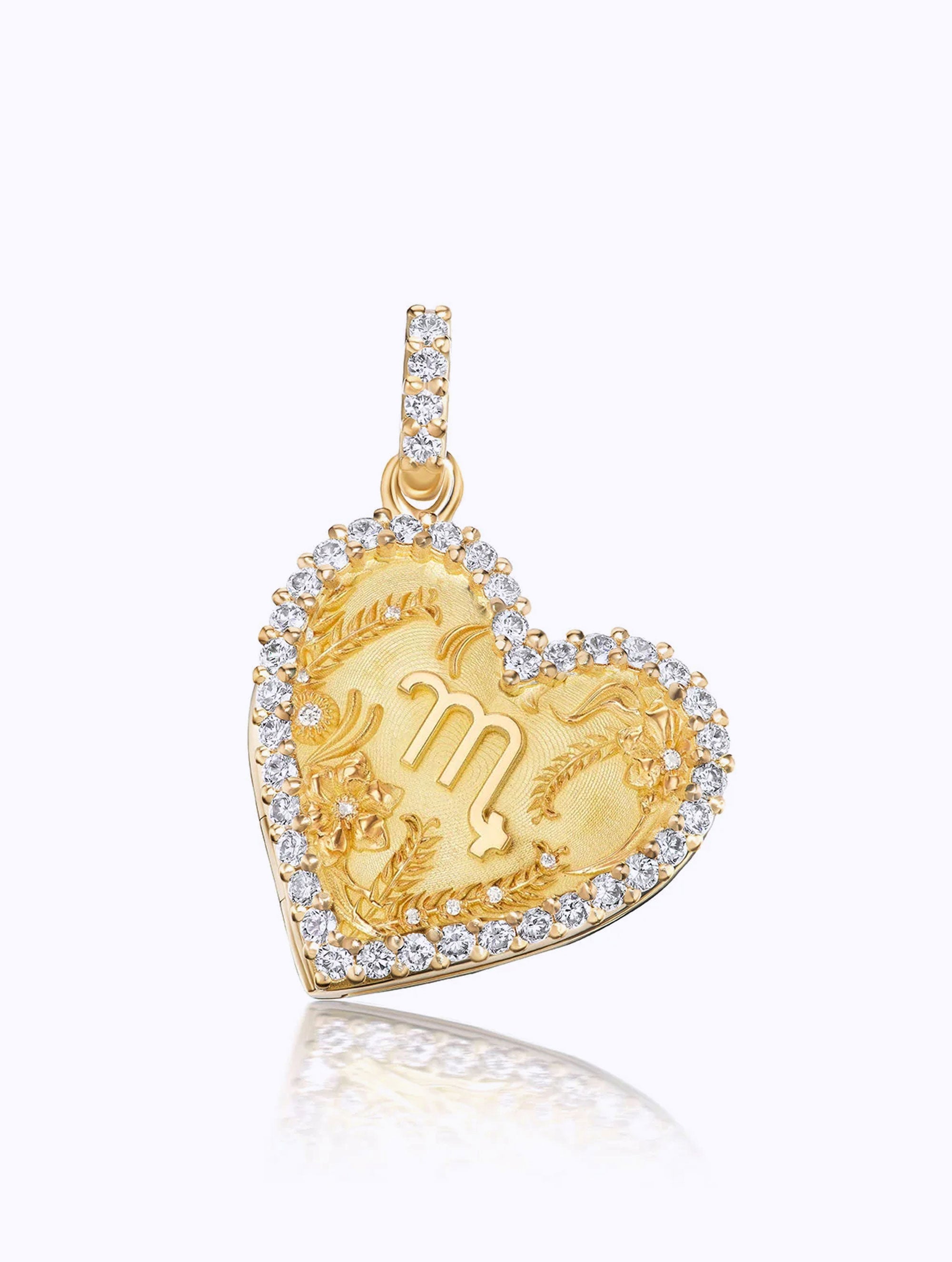 Memoir Diamond Zodiac Heart Locket