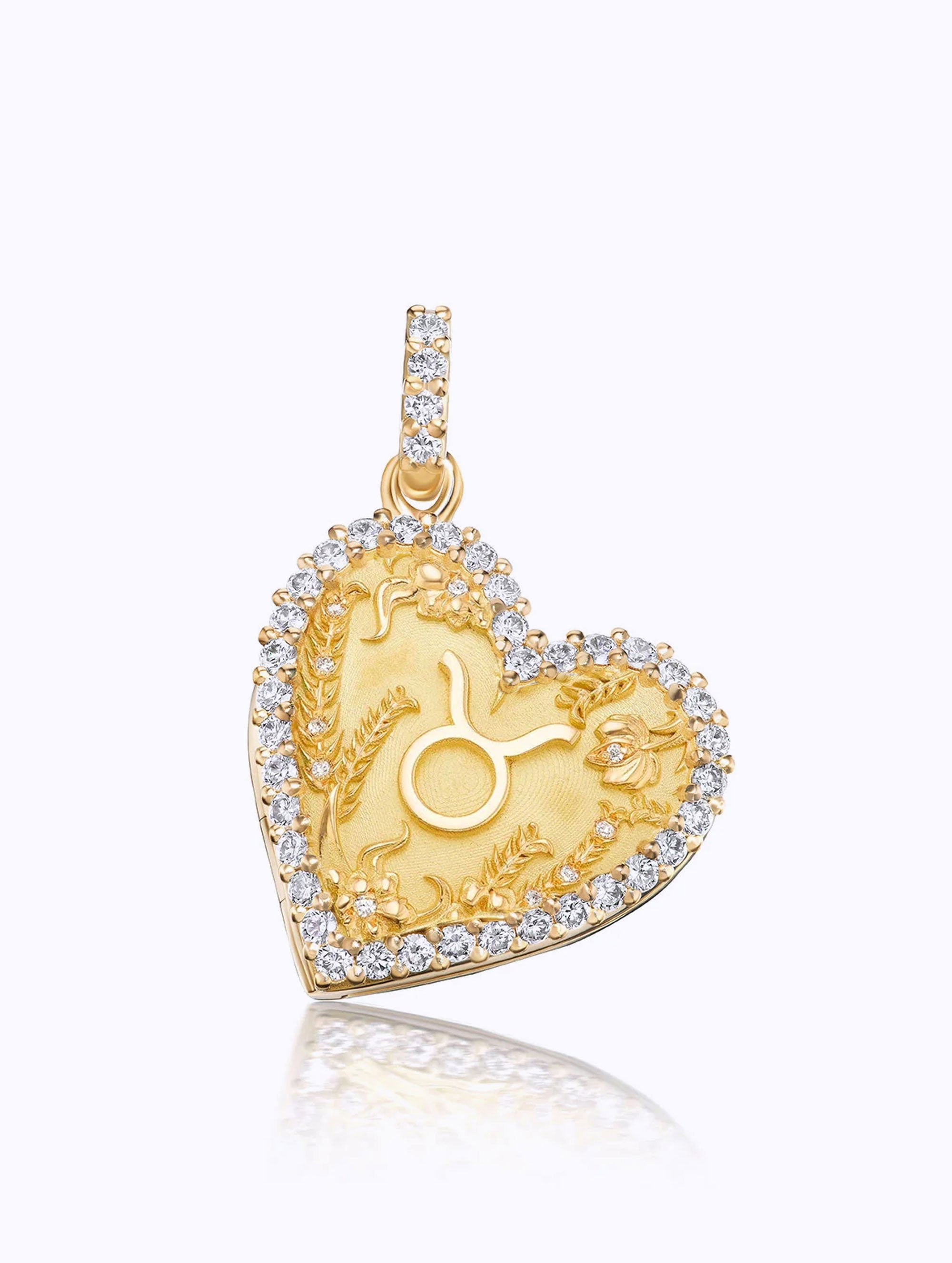 Memoir Diamond Zodiac Heart Locket