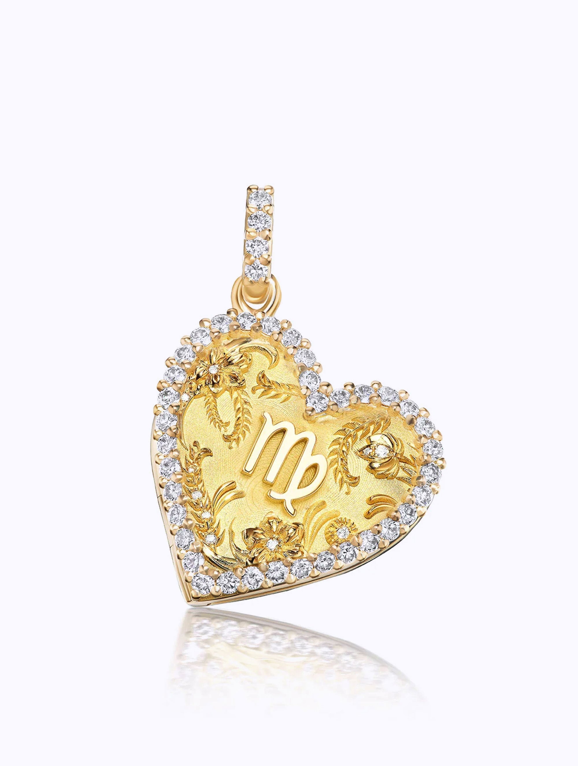 Memoir Diamond Zodiac Heart Locket