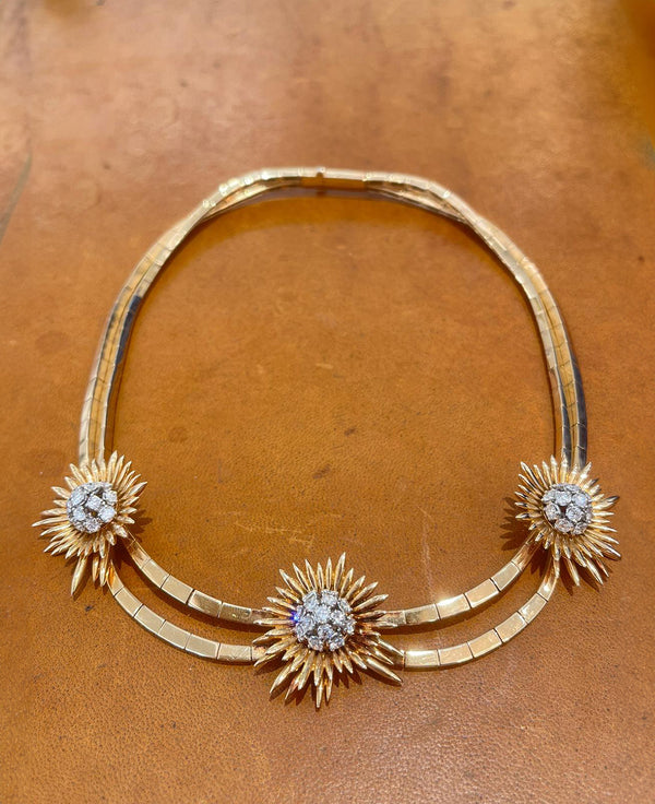 Vintage gold & Diamond Necklace