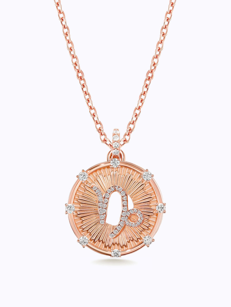 Aurora Diamond Zodiac Medallion