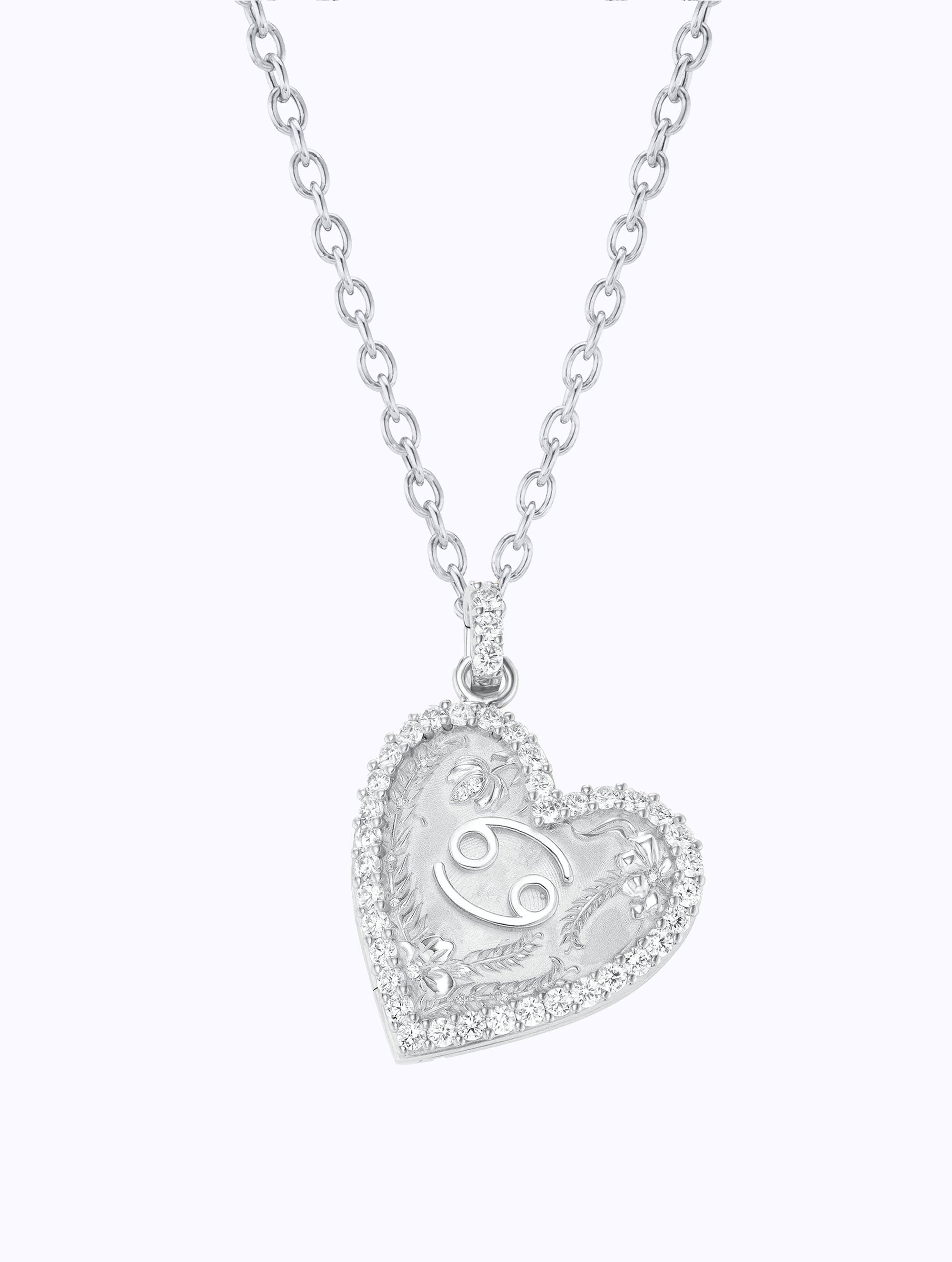 Memoir Diamond Zodiac Heart Locket