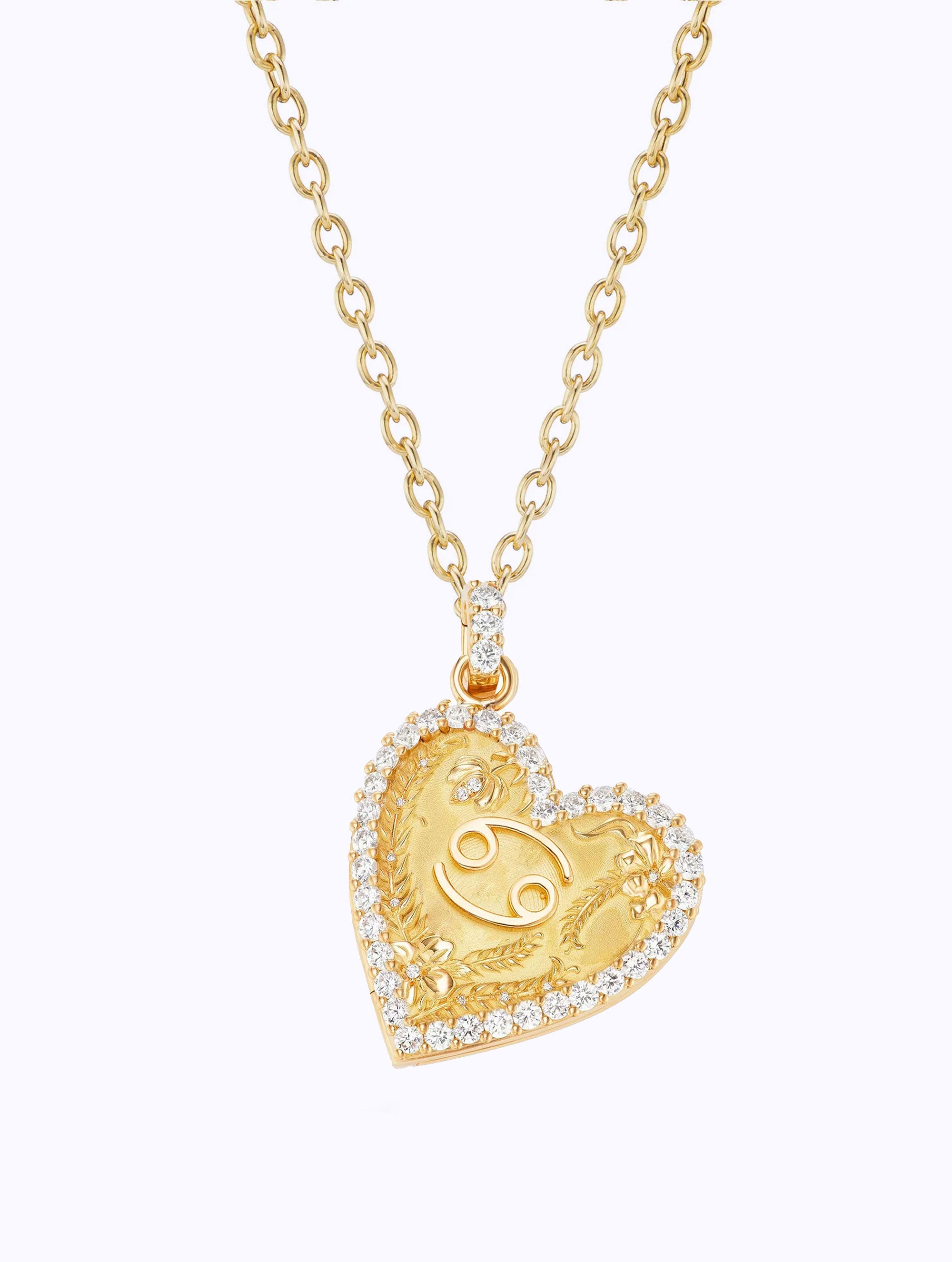 Memoir Diamond Zodiac Heart Locket