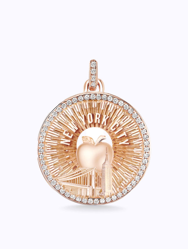 AURORA ALL DIAMOND NYC MEDALLION