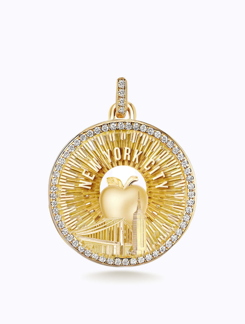 AURORA ALL DIAMOND NYC MEDALLION