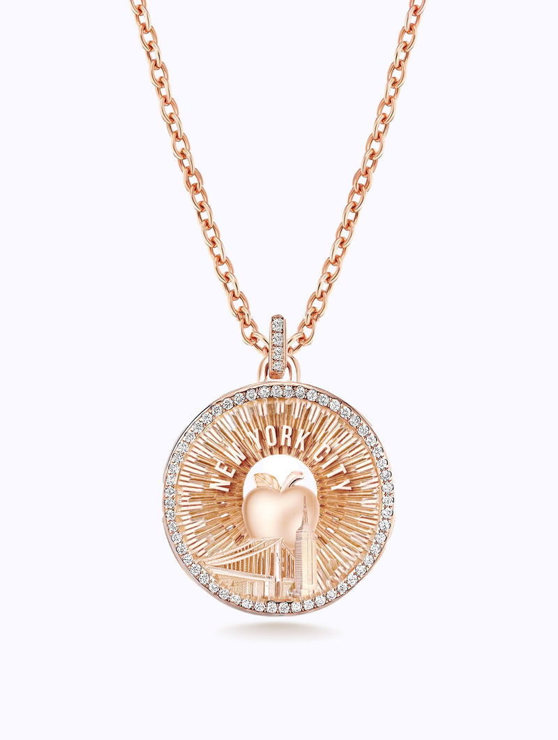 AURORA ALL DIAMOND NYC MEDALLION