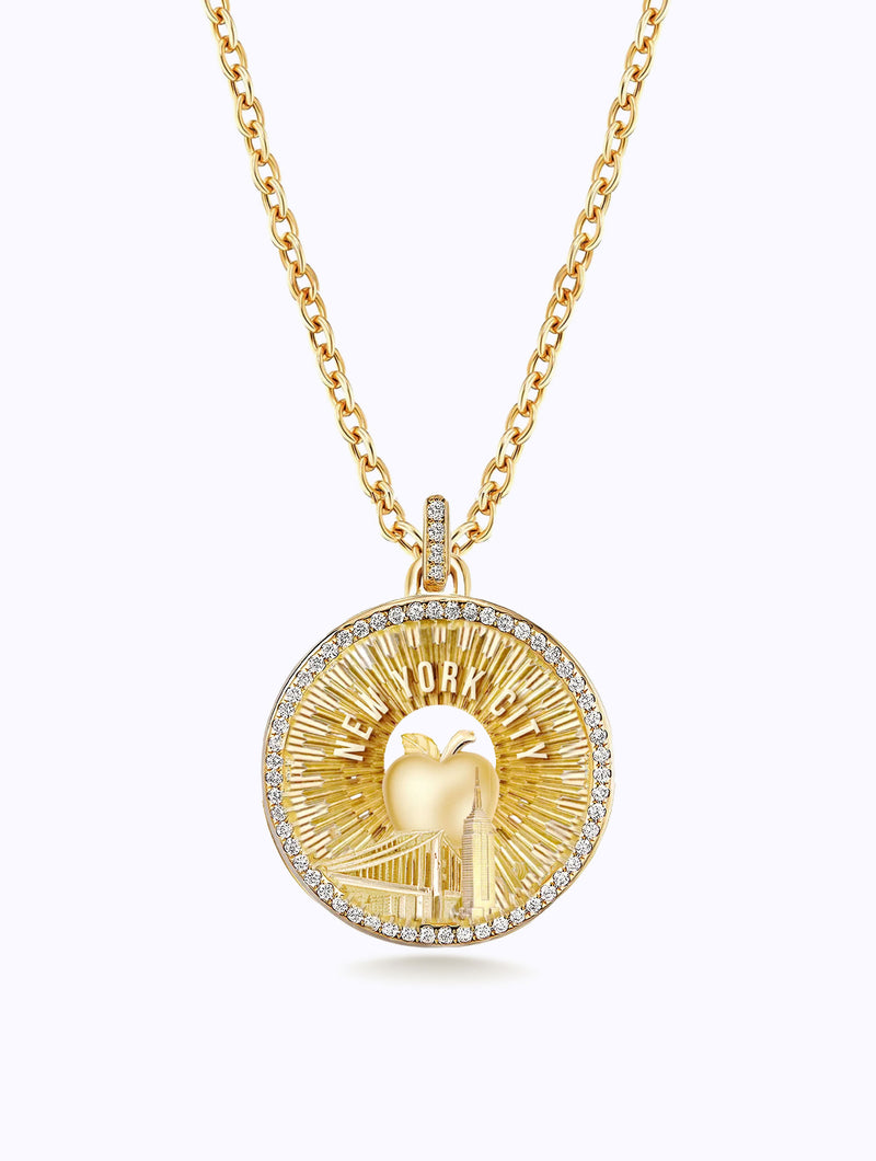 AURORA ALL DIAMOND NYC MEDALLION