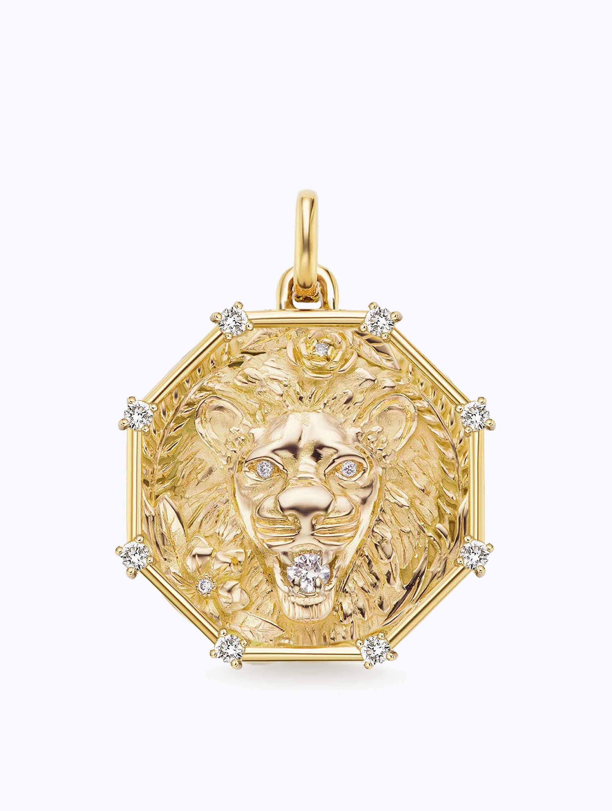 8 DIAMOND TALISMAN ZODIAC MEDALLION