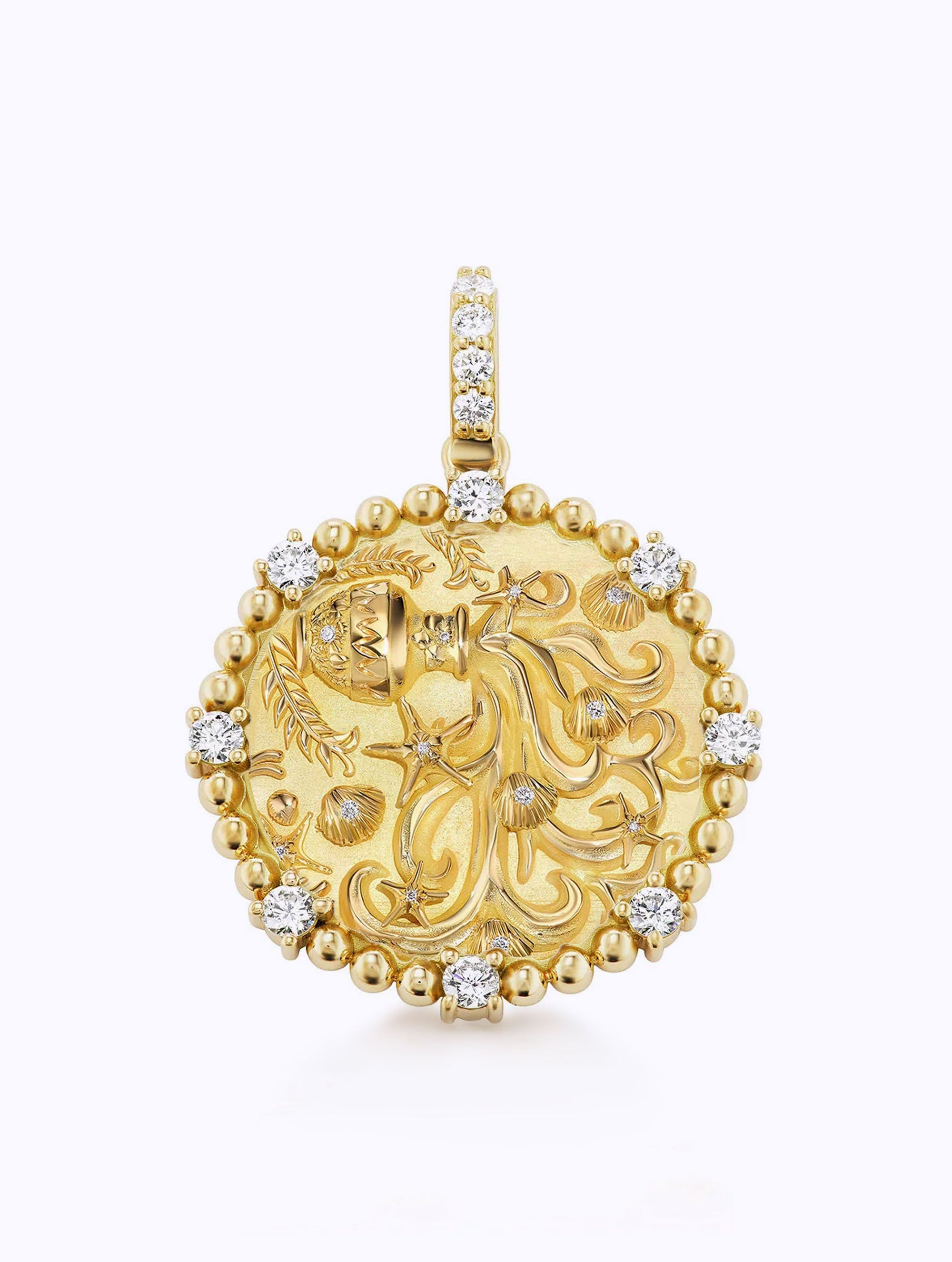 8 DIAMOND ZODIAC MEDALLION