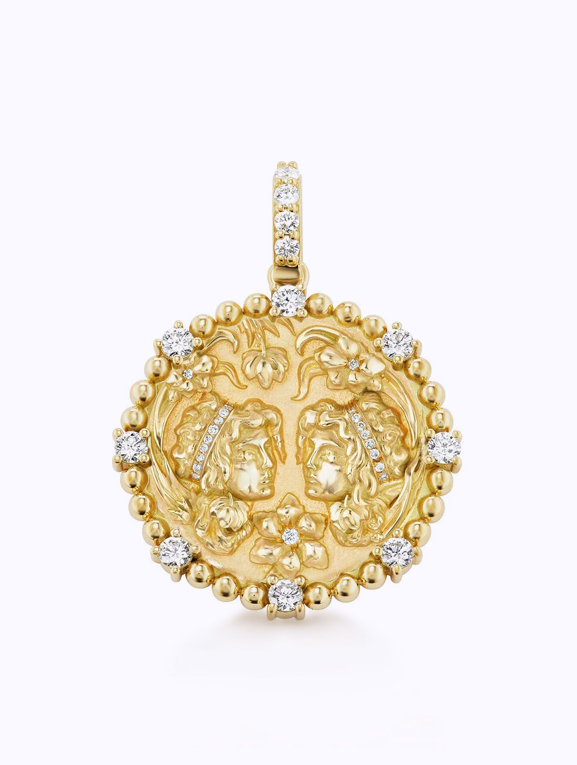 8 DIAMOND ZODIAC MEDALLION