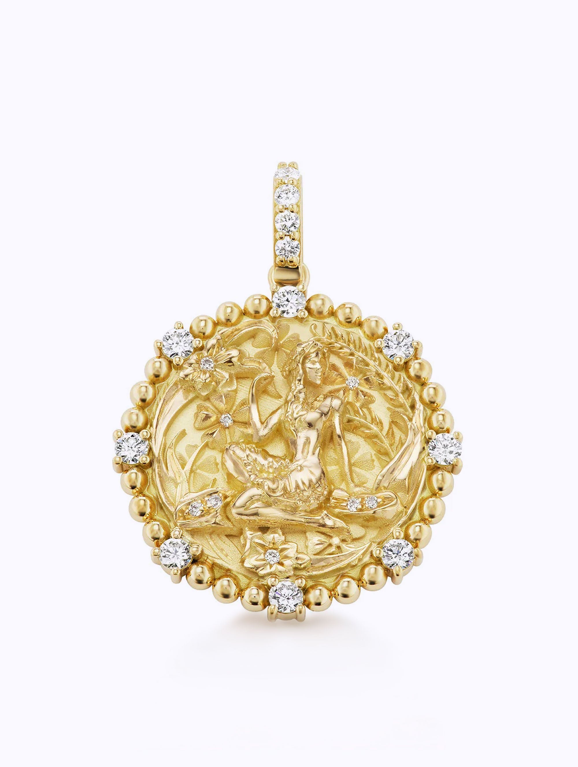 8 DIAMOND ZODIAC MEDALLION