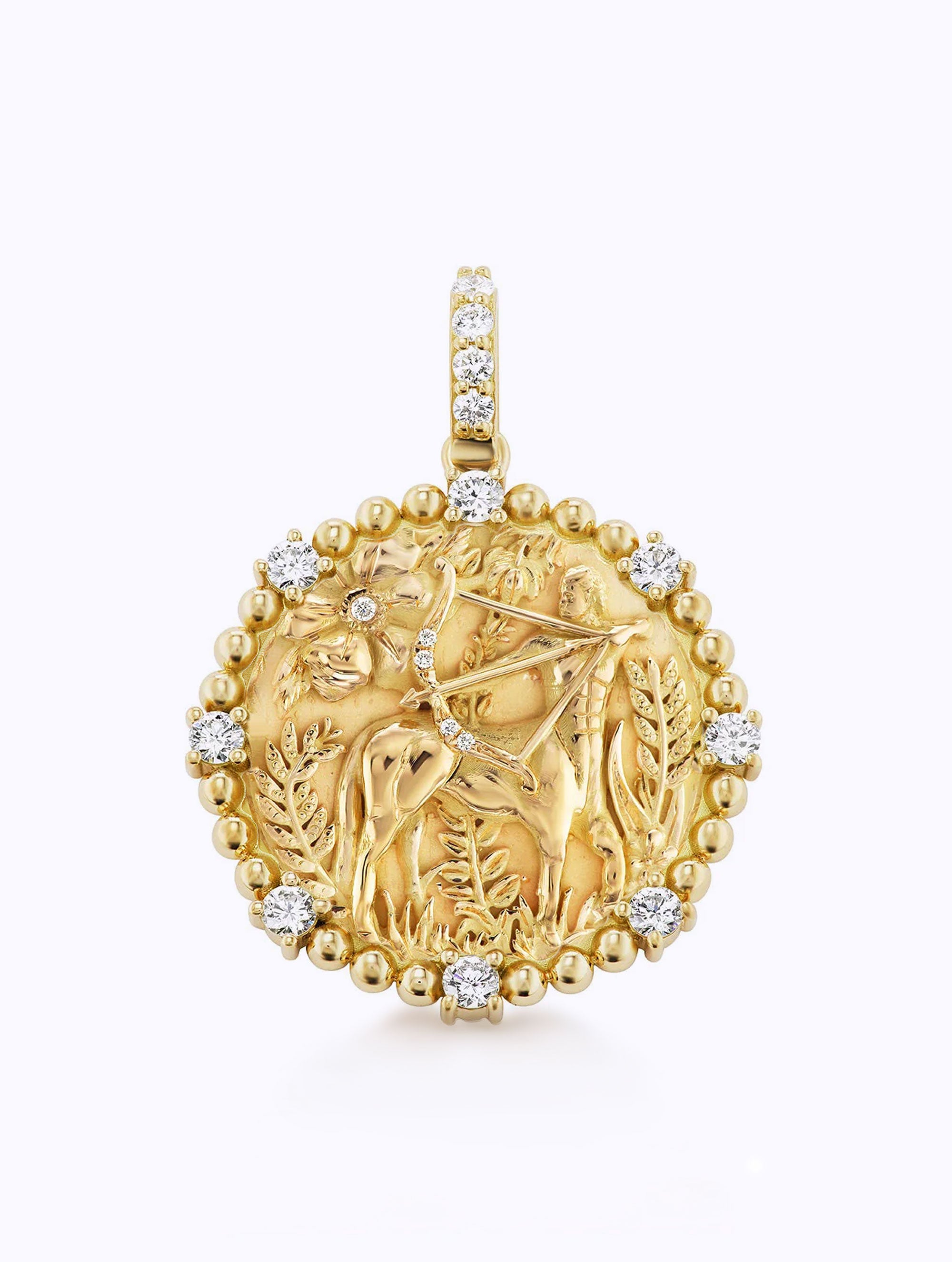 8 DIAMOND ZODIAC MEDALLION