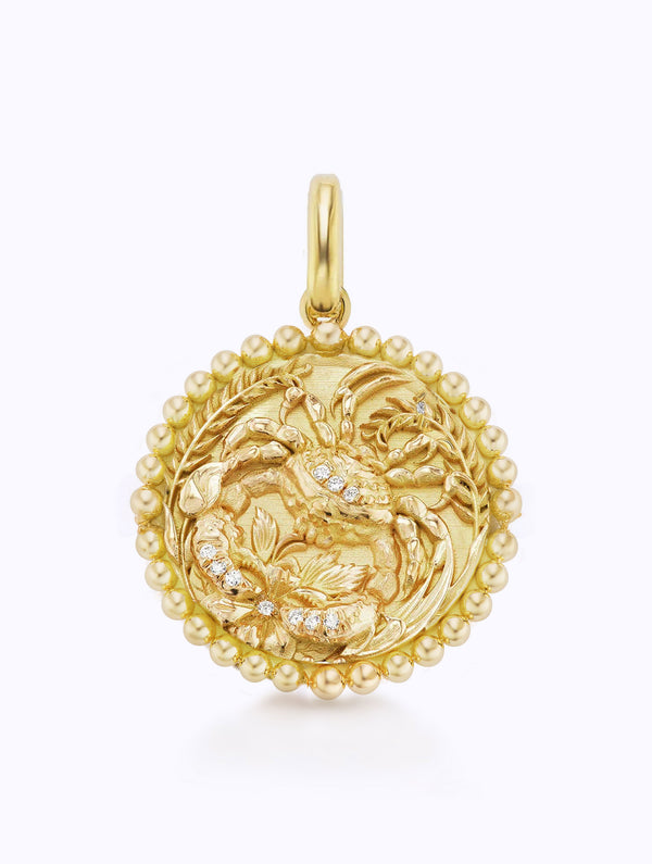 Gold Zodiac Medallion
