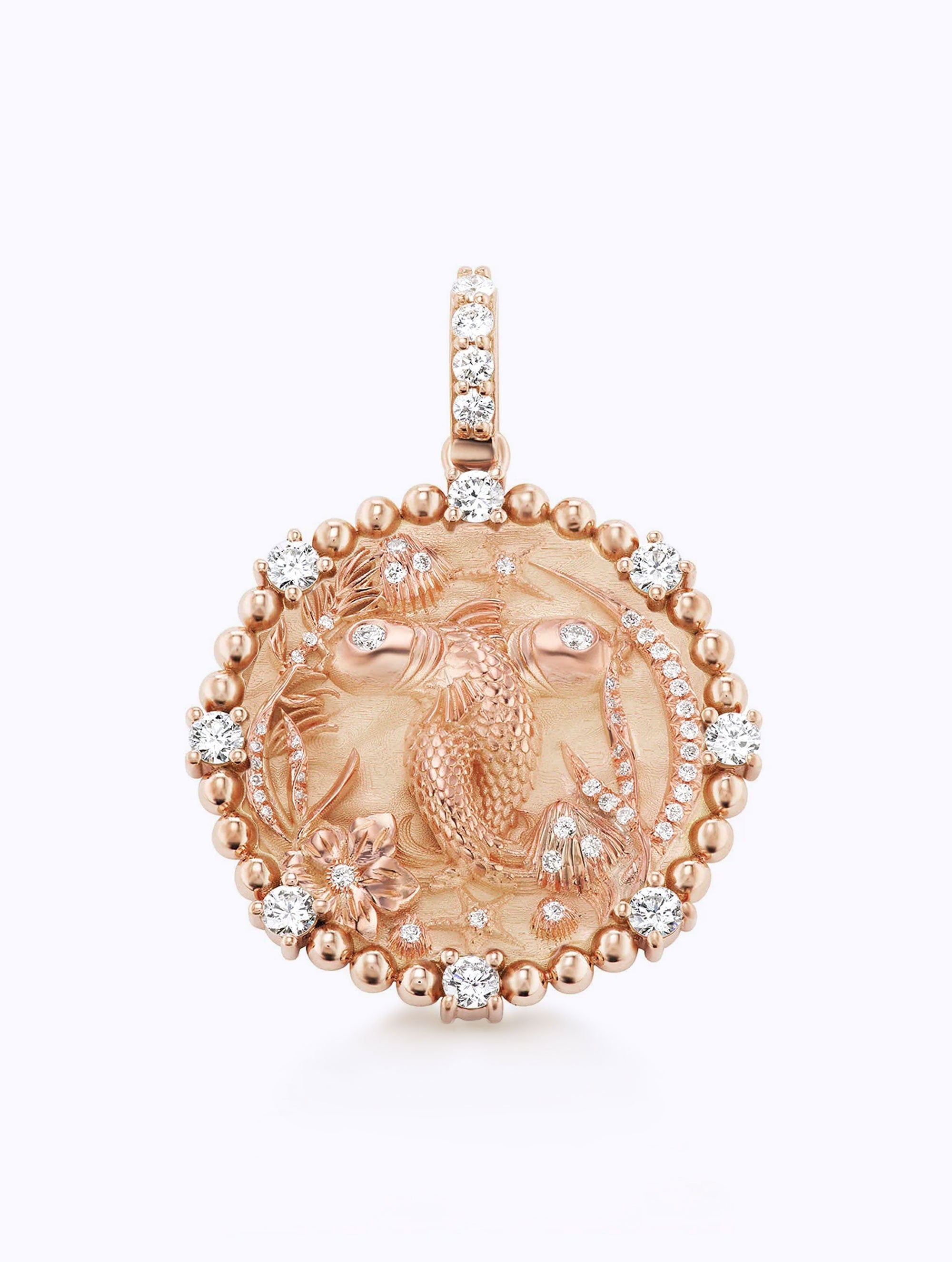 8 DIAMOND ZODIAC MEDALLION