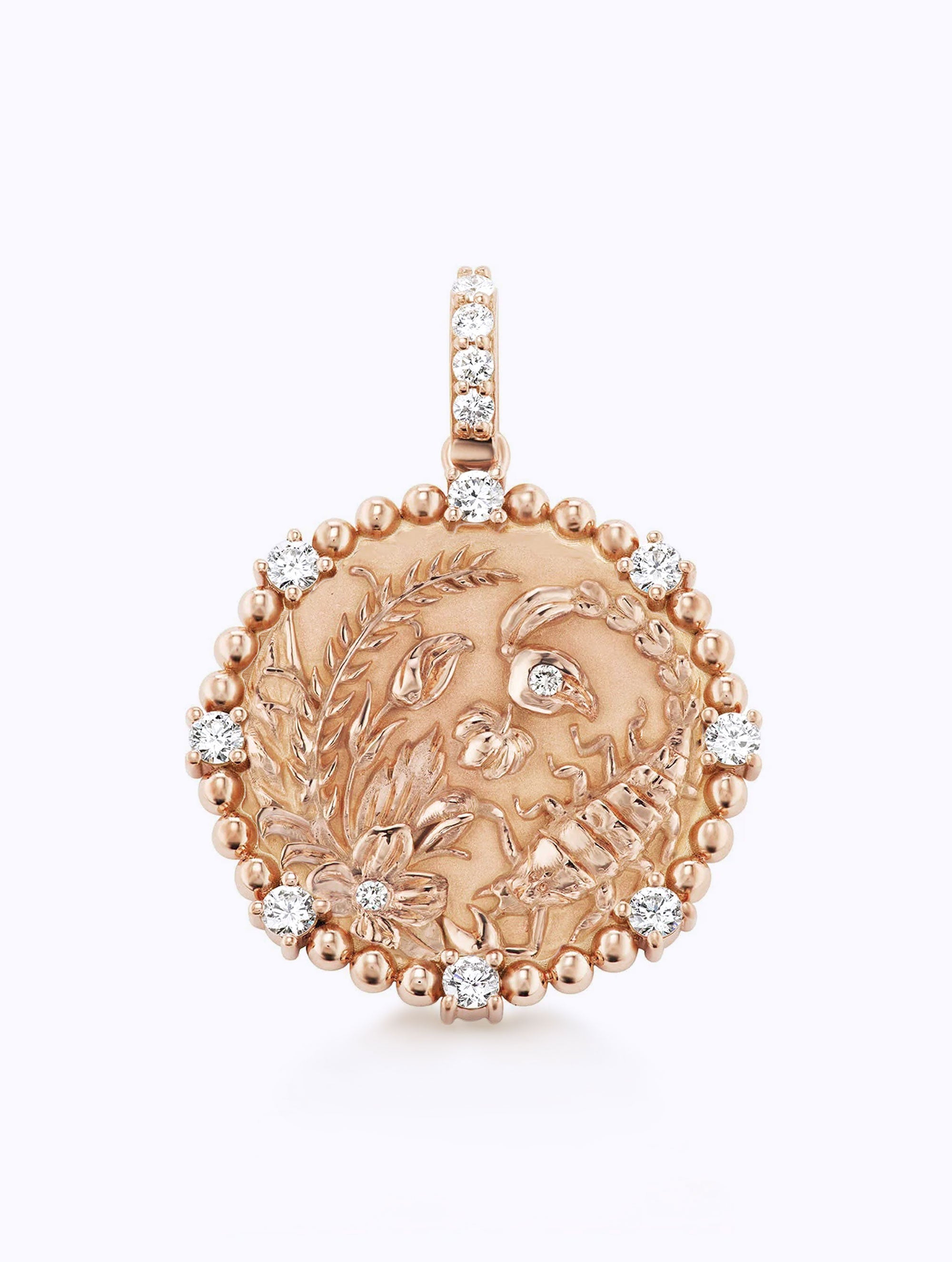 8 DIAMOND ZODIAC MEDALLION