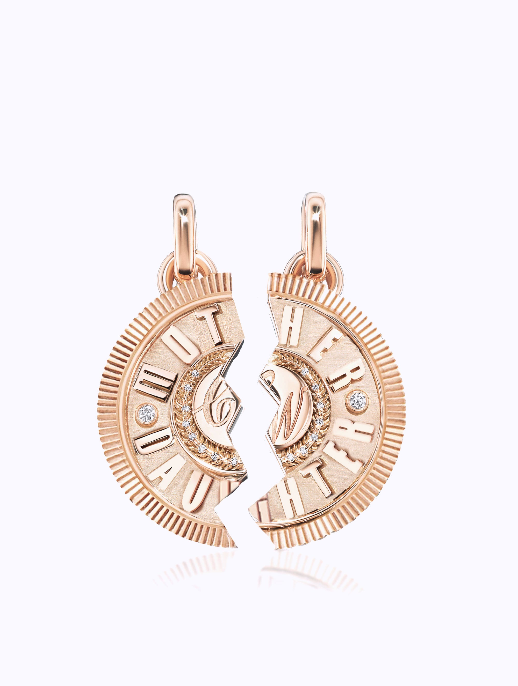 'MOTHER DAUGHTER' DUET MEDALLION SET