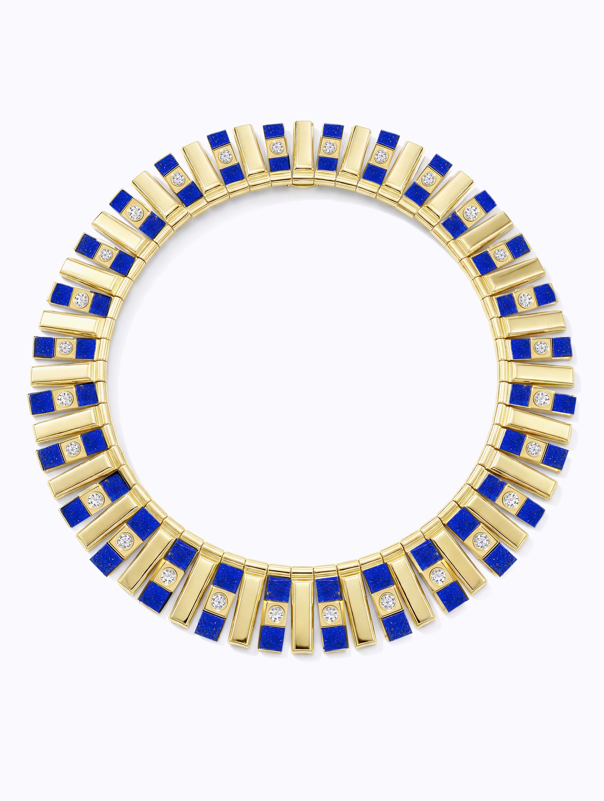 Carousel Lapis & Diamond Collar