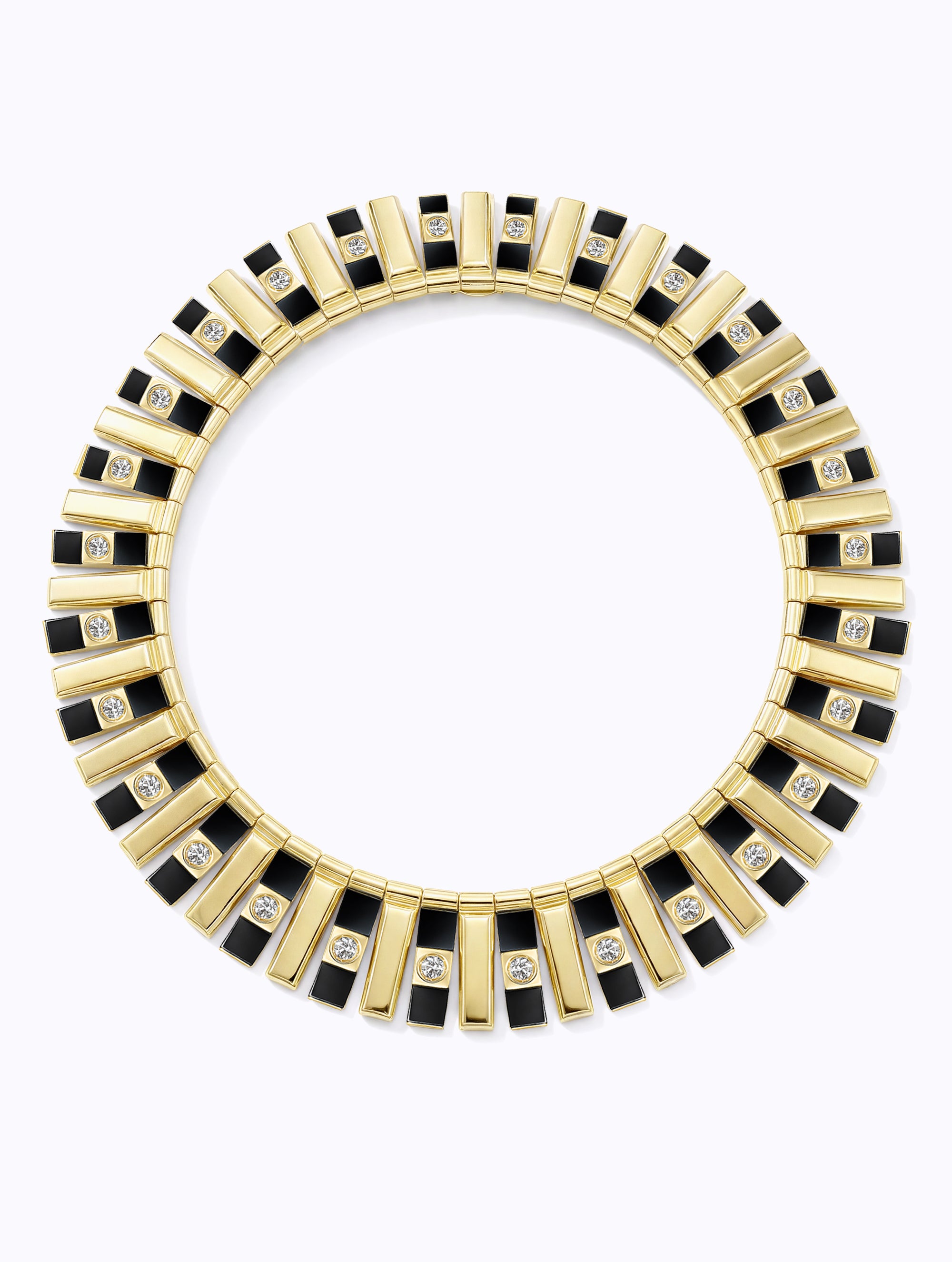 Carousel Onyx & Diamond Collar