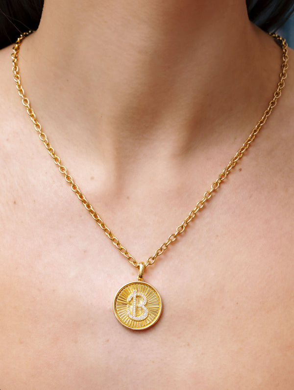 Classic Aurora Initial Medallion