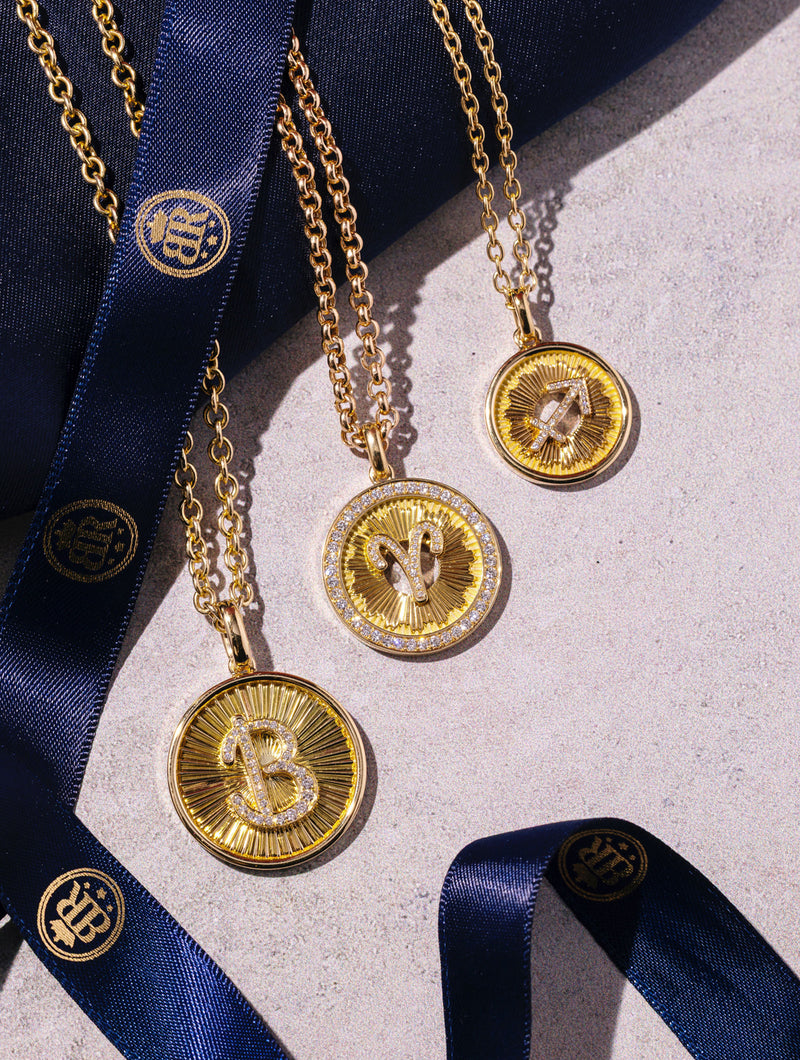 Classic Aurora Initial Medallion