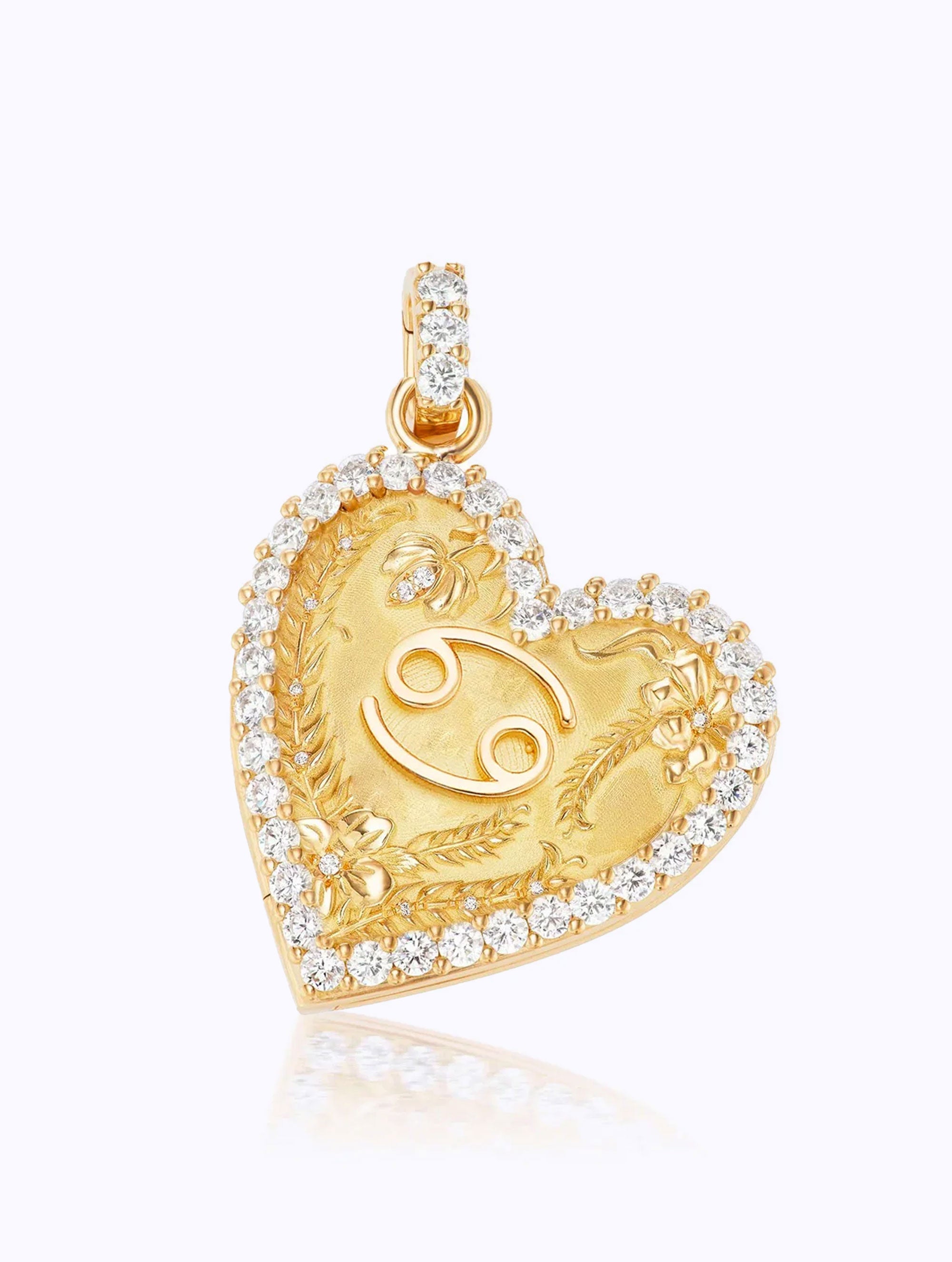 Memoir Diamond Zodiac Heart Locket