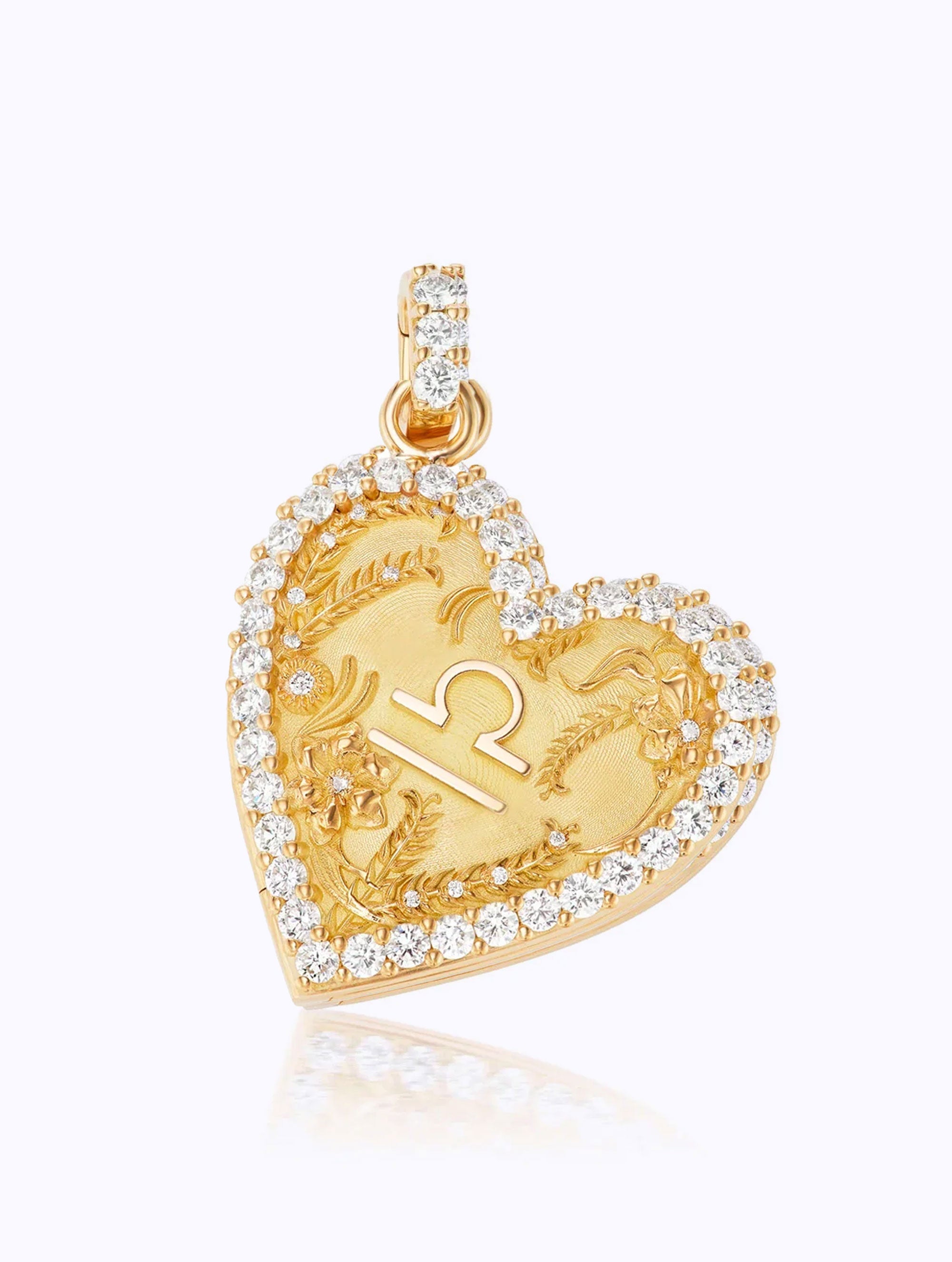 Memoir Diamond Zodiac Heart Locket
