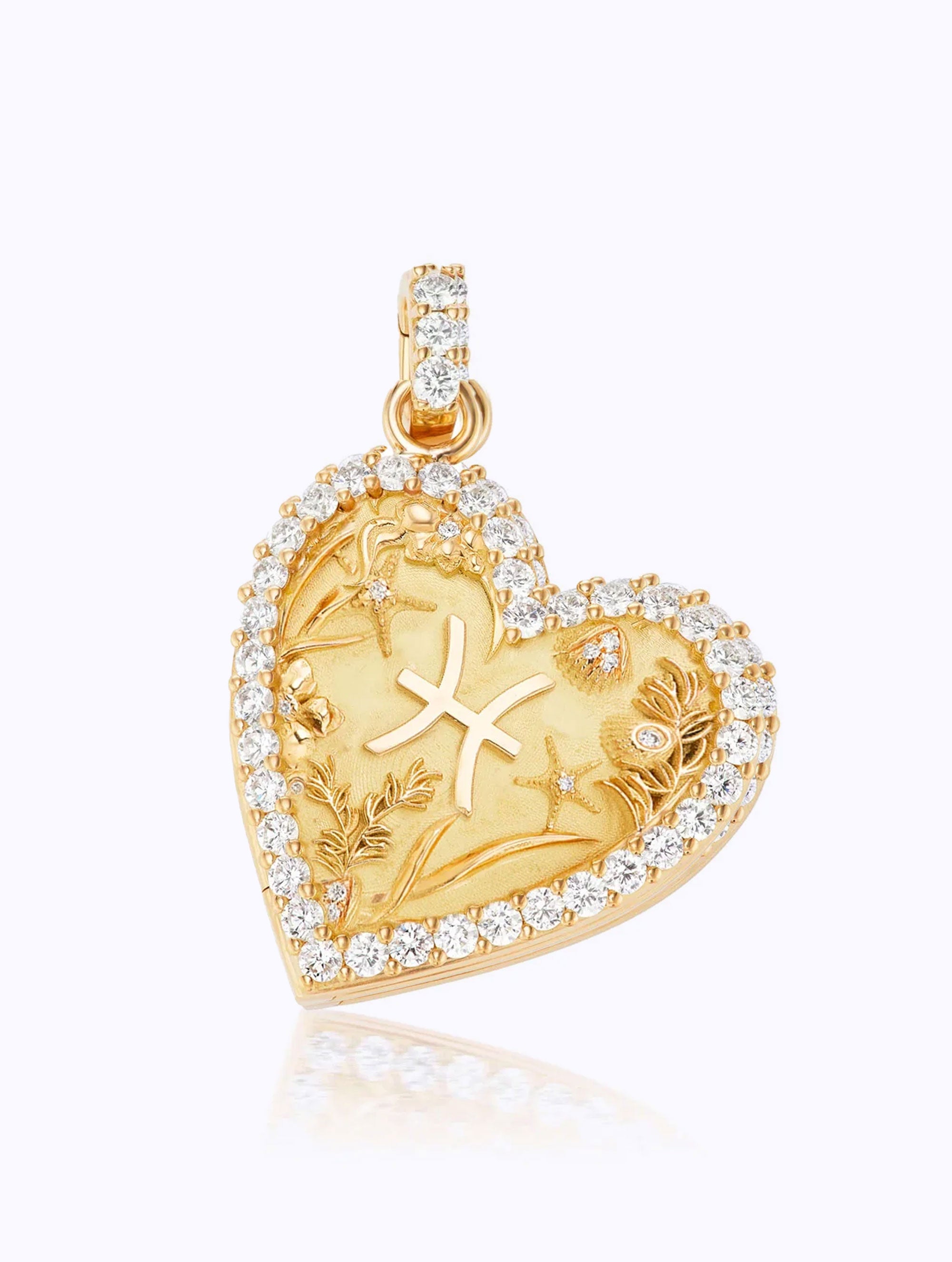 Memoir Diamond Zodiac Heart Locket