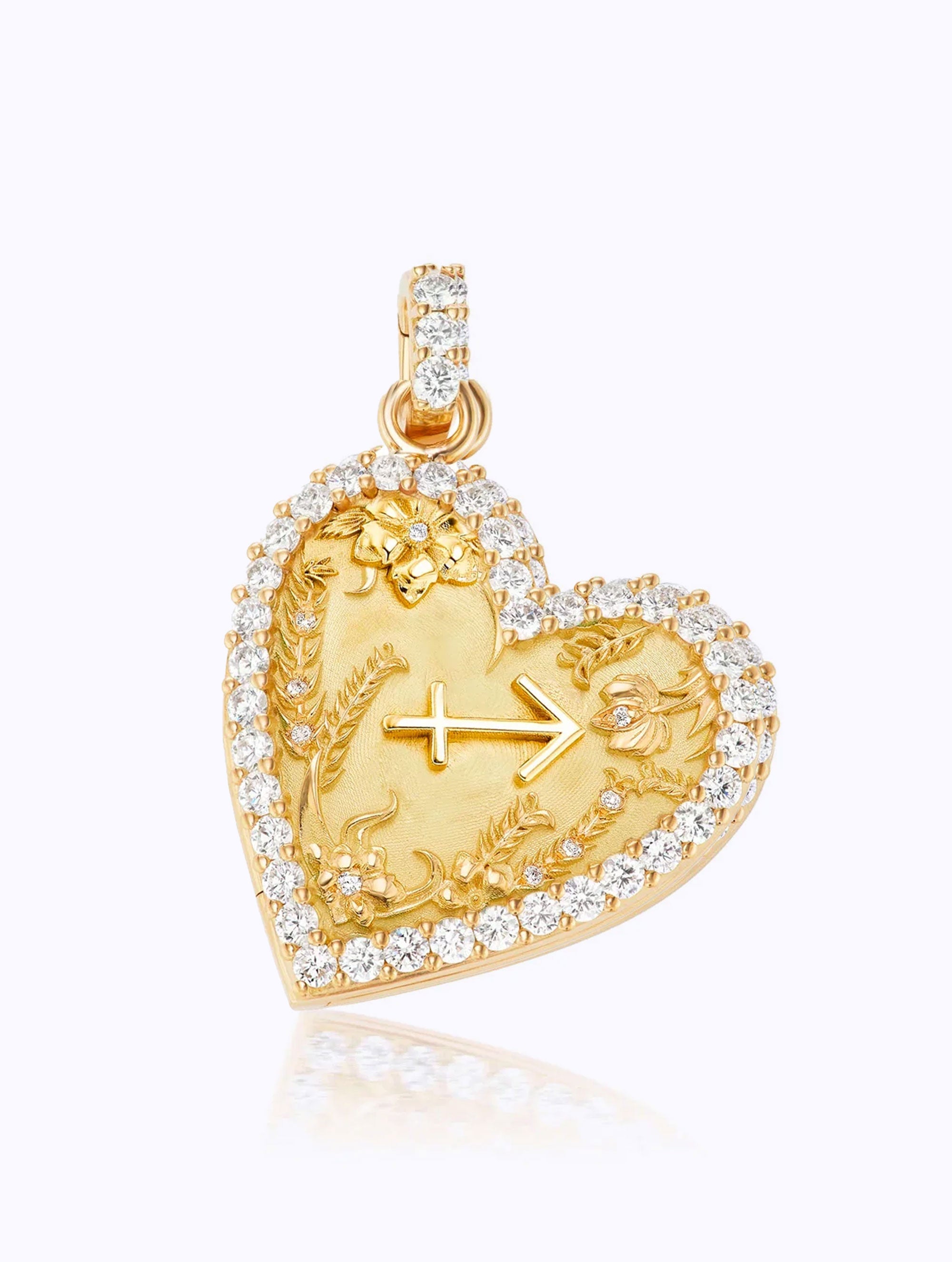 Memoir Diamond Zodiac Heart Locket