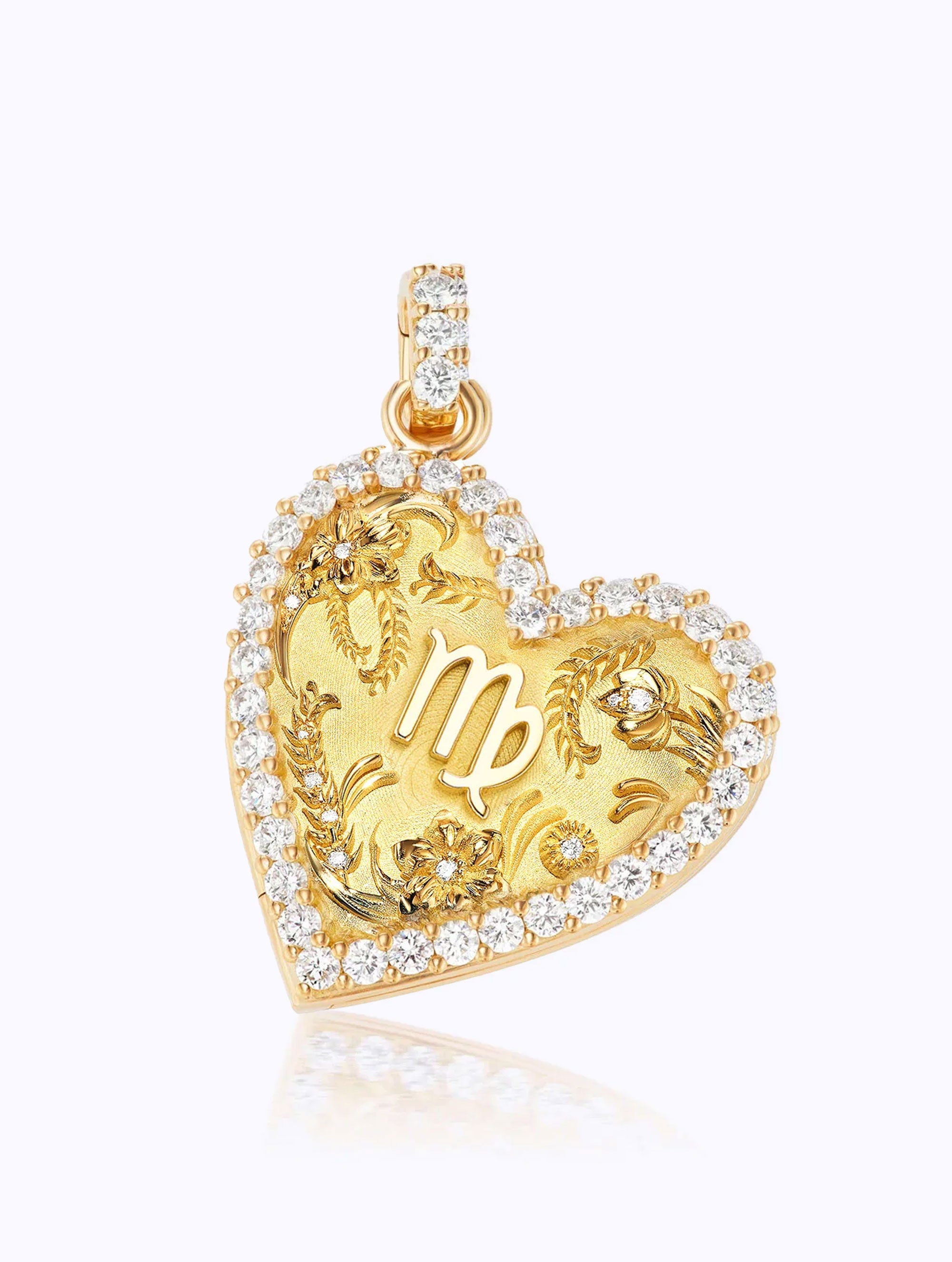 Memoir Diamond Zodiac Heart Locket