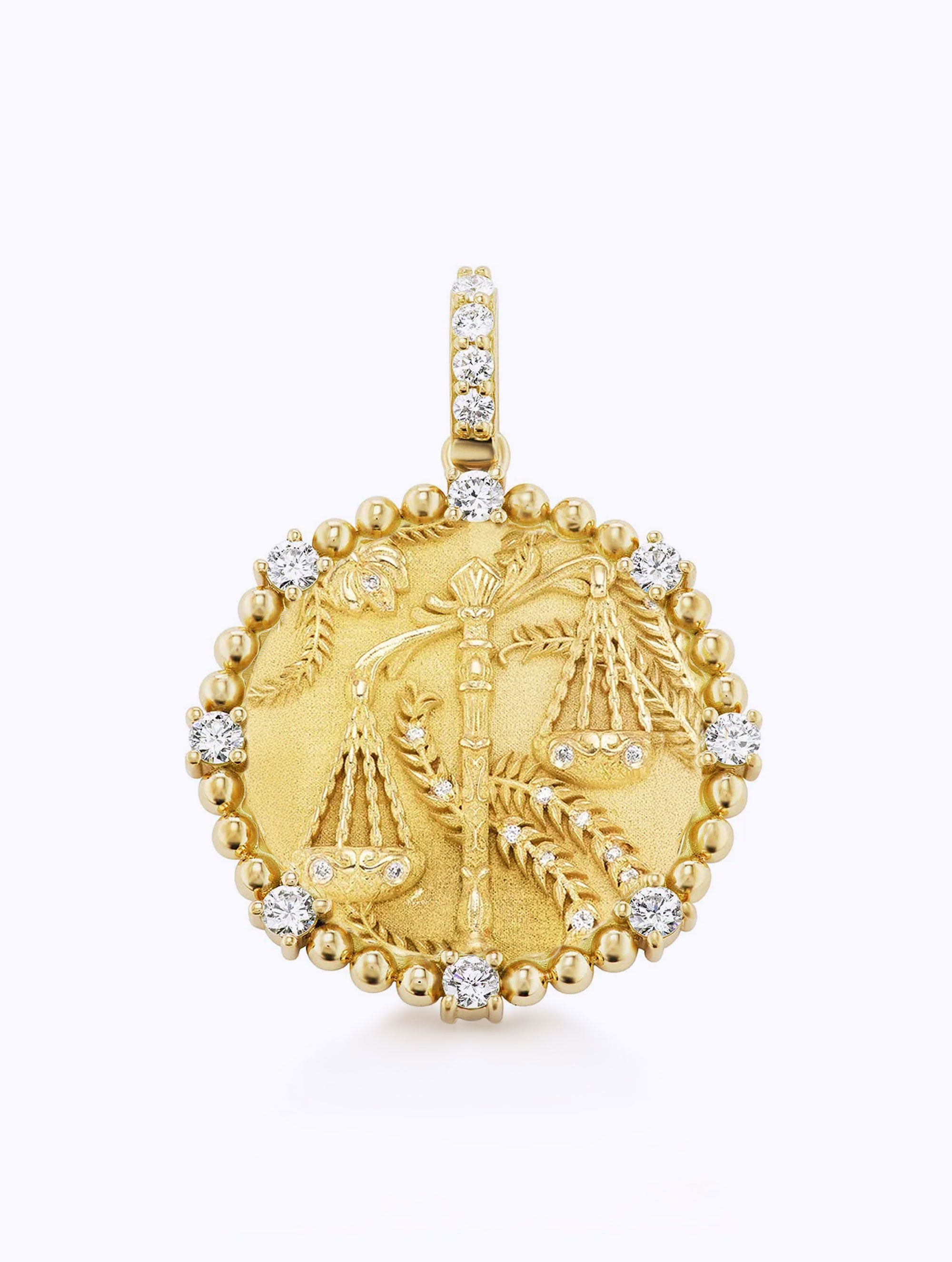 8 DIAMOND ZODIAC MEDALLION