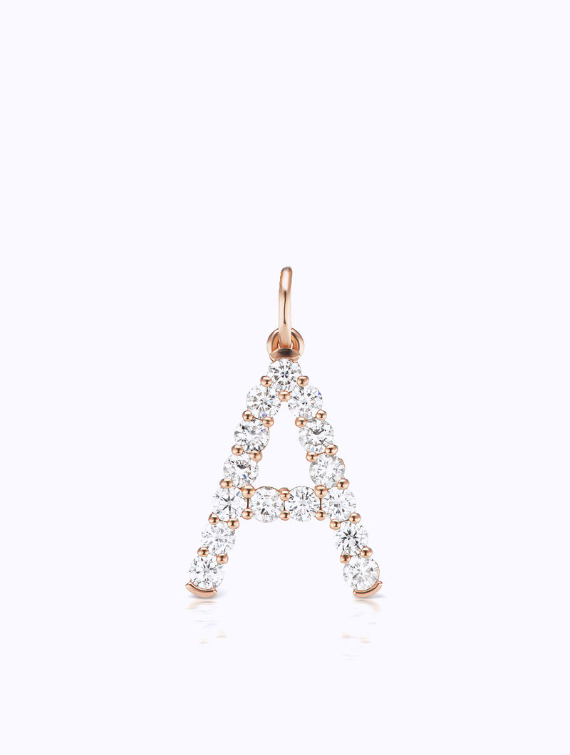 CONFETTI DIAMOND LETTER PENDANT