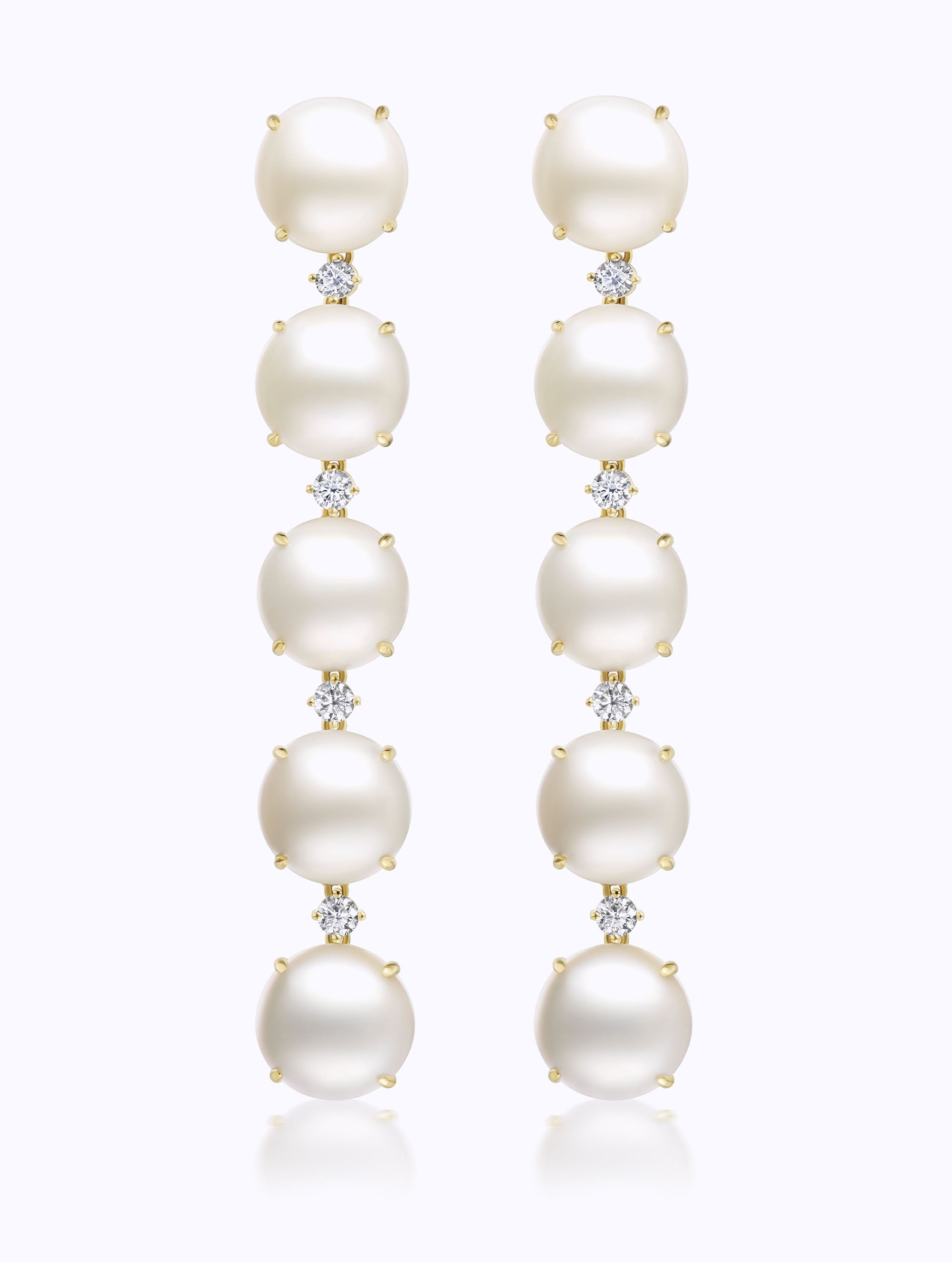 CONFETTI PEARL & DIAMOND DROP EARRINGS