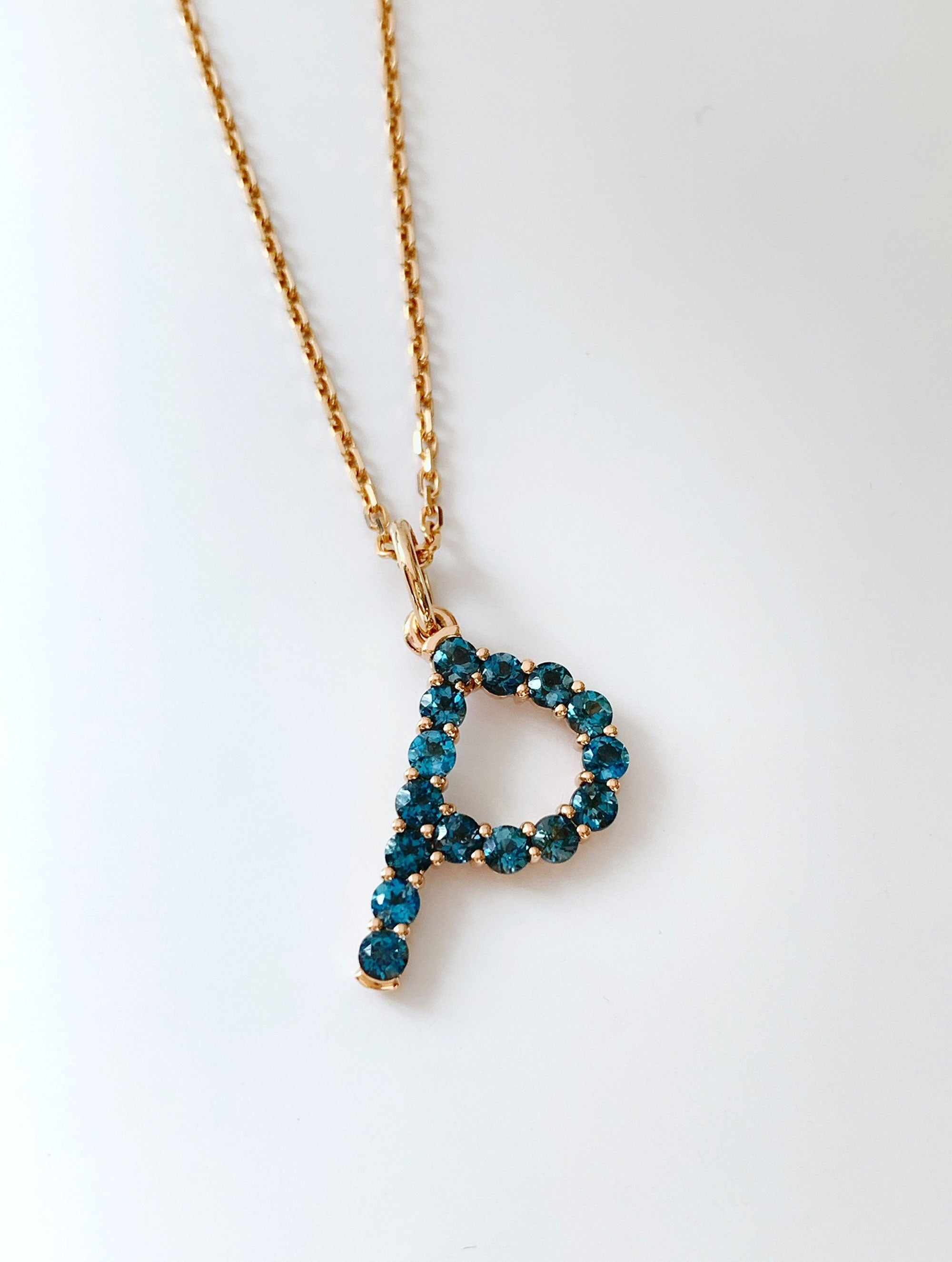 CONFETTI GEMSTONE LETTER PENDANT