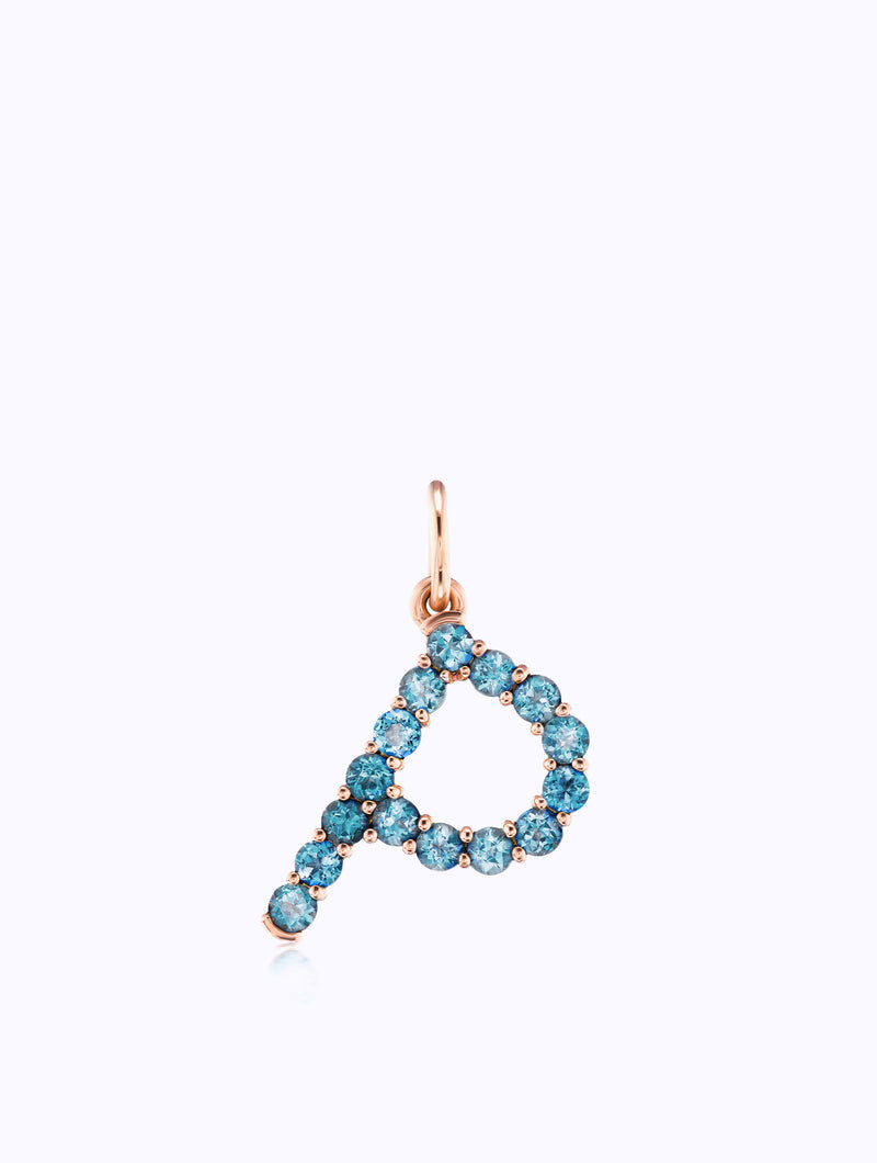 CONFETTI GEMSTONE LETTER PENDANT