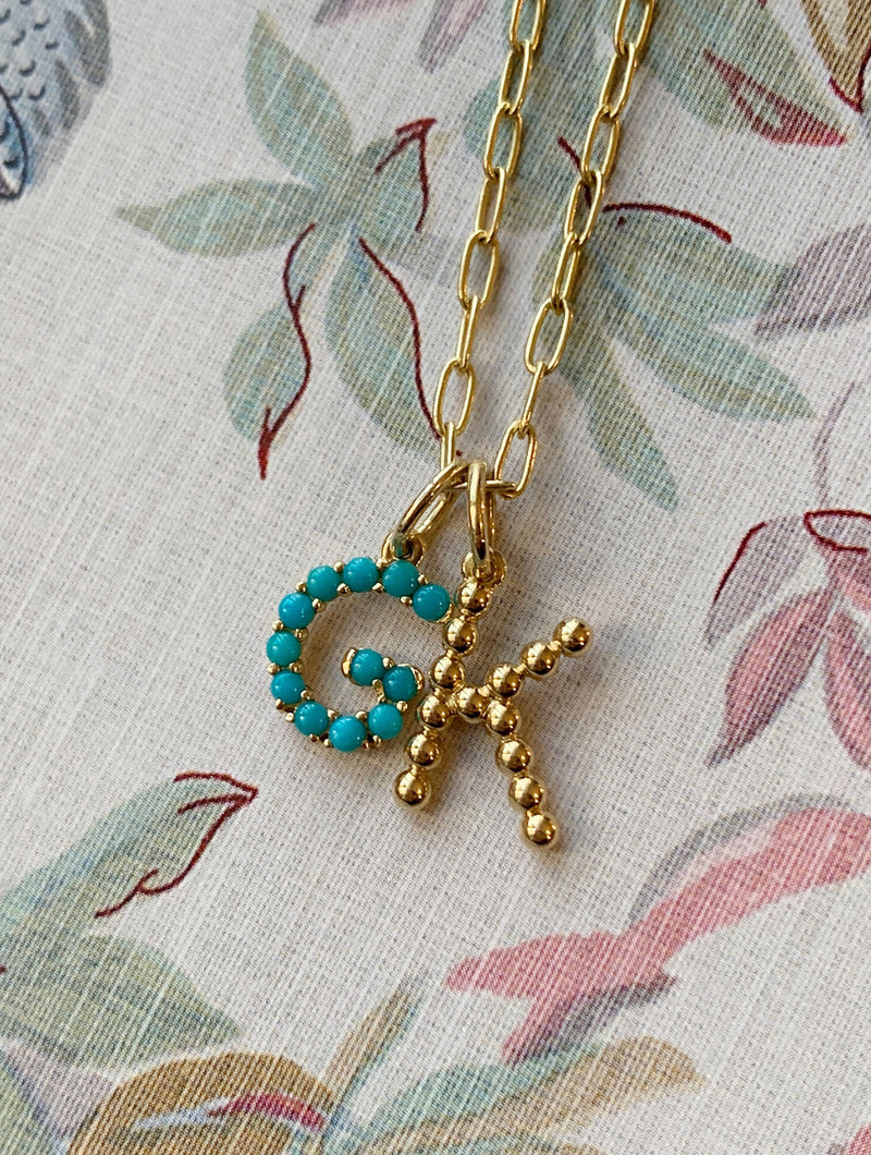 CONFETTI LETTER PENDANT