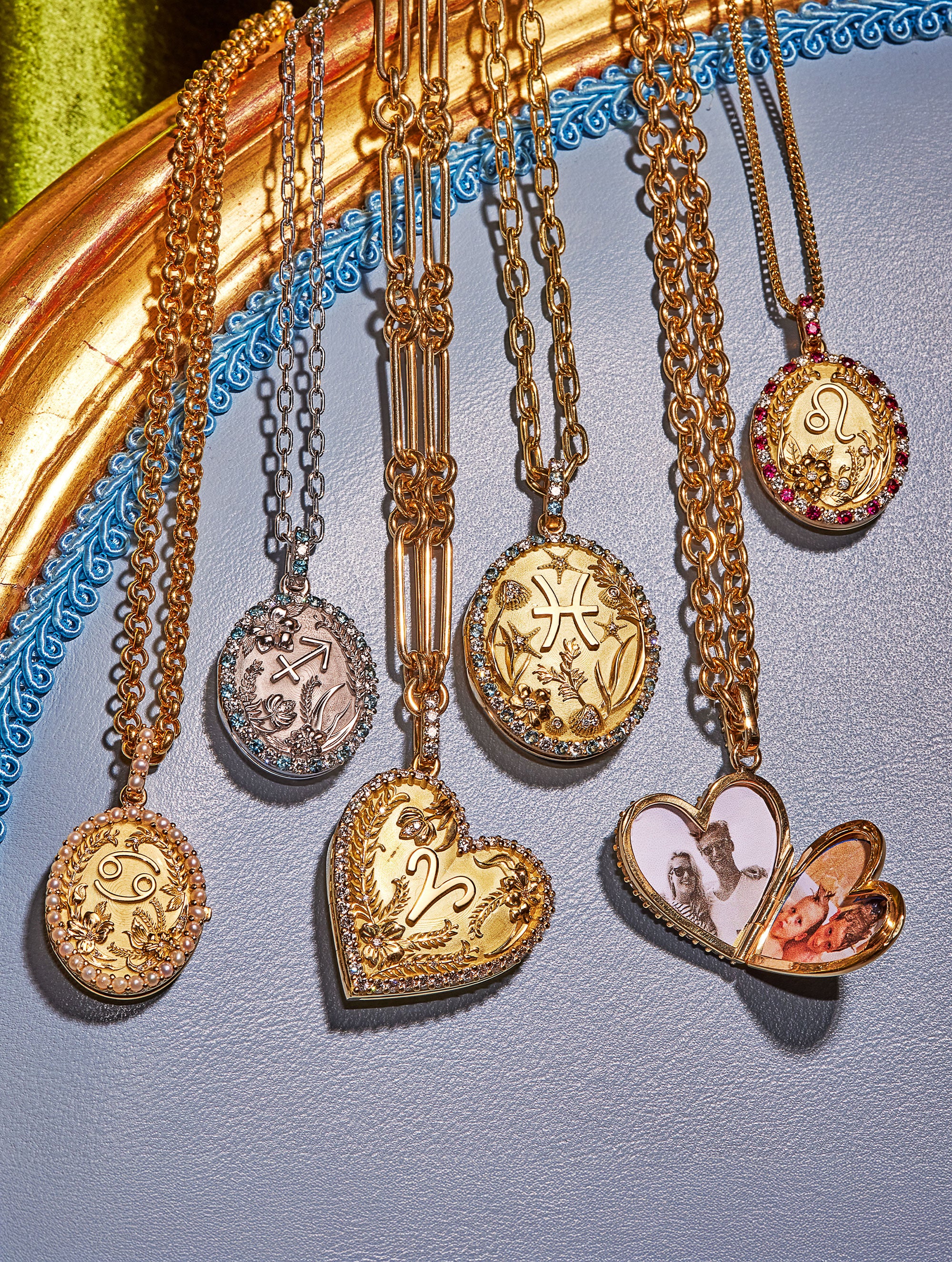 Memoir Diamond Zodiac Heart Locket