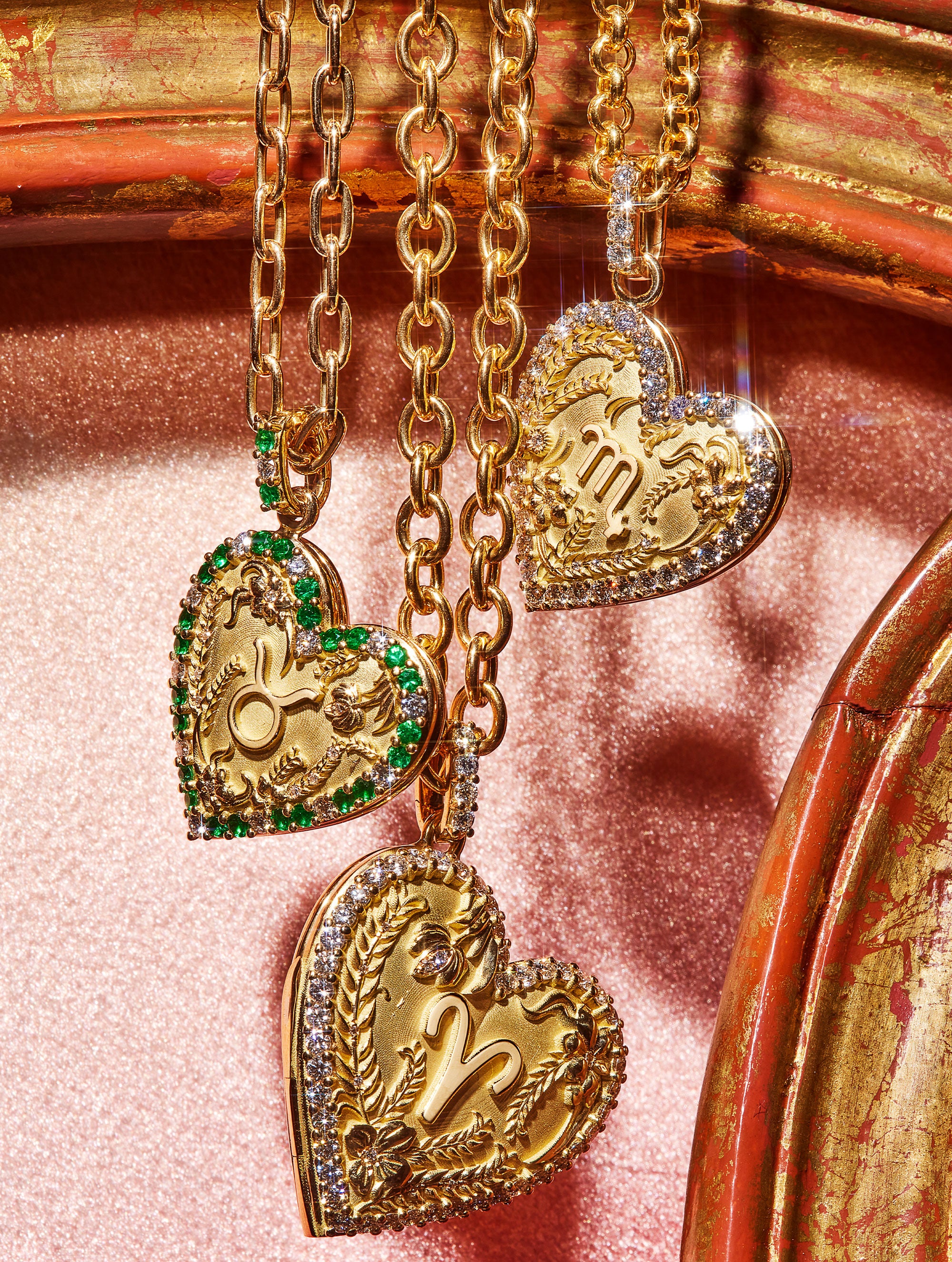 Memoir Diamond Zodiac Heart Locket
