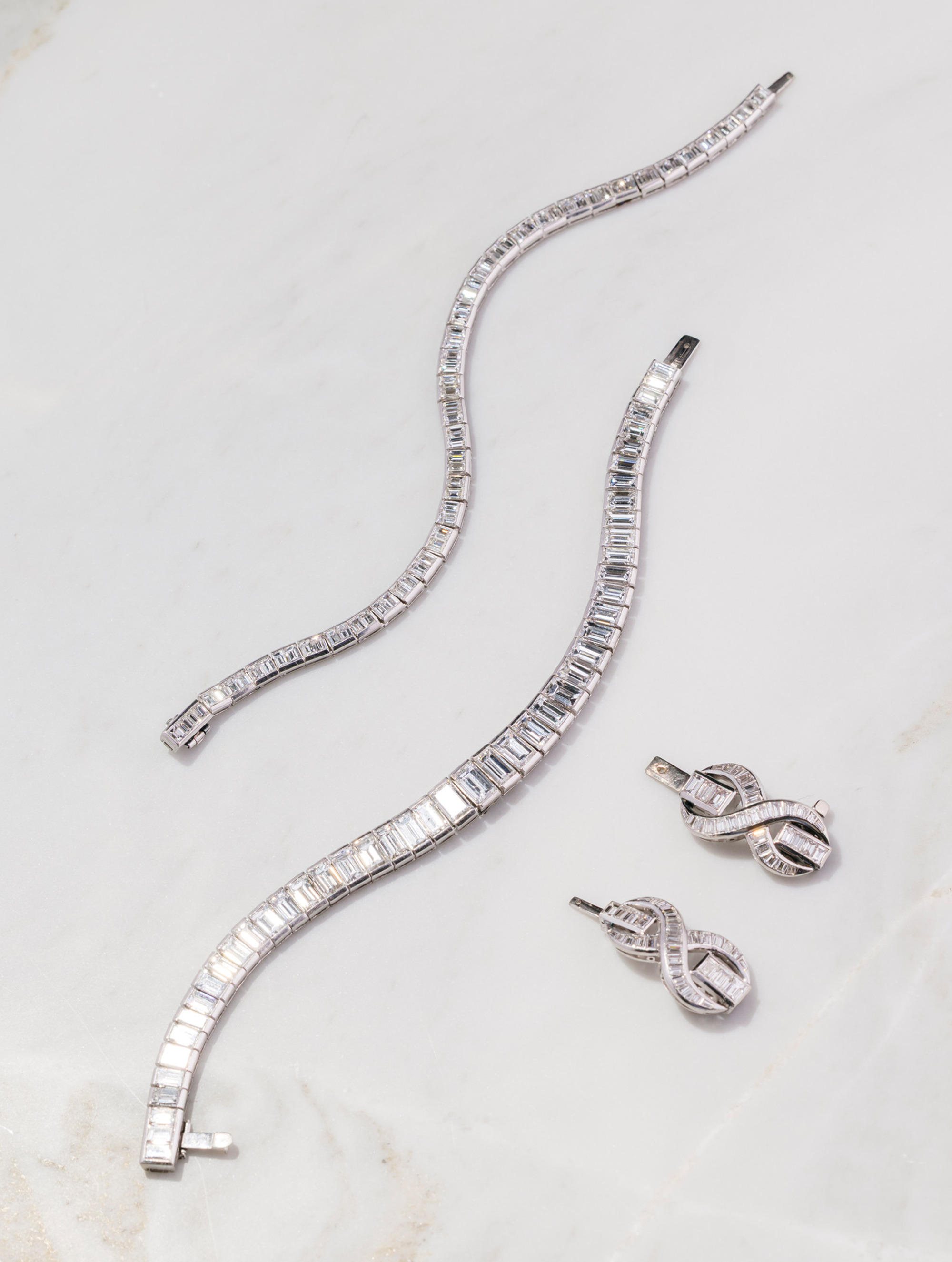 Diamond Transformable Necklace, Circa 1950s-1960s