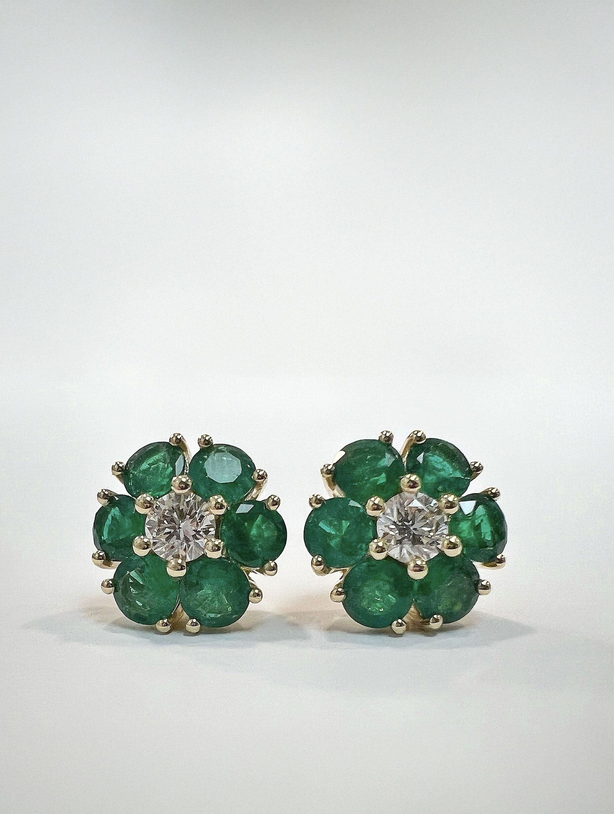 POSEY EMERALD & Diamond EARRINGS