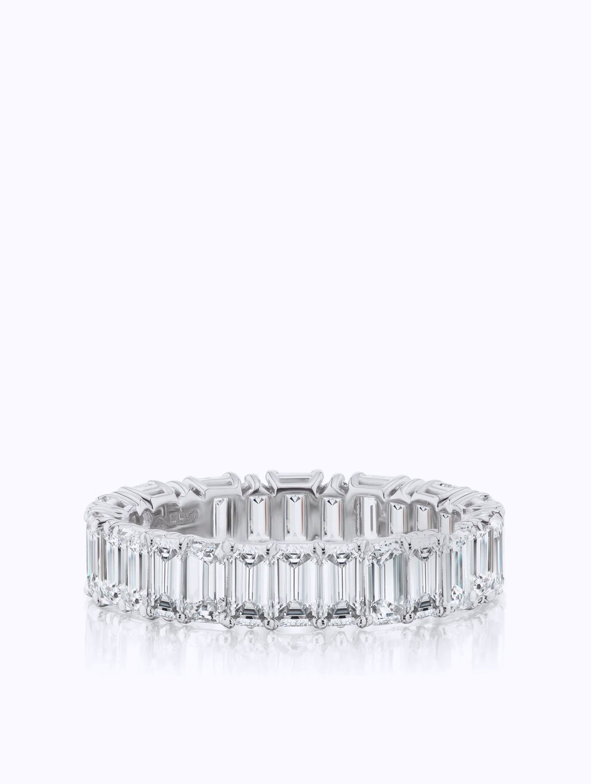 Emerald Cut Diamond Eternity Band