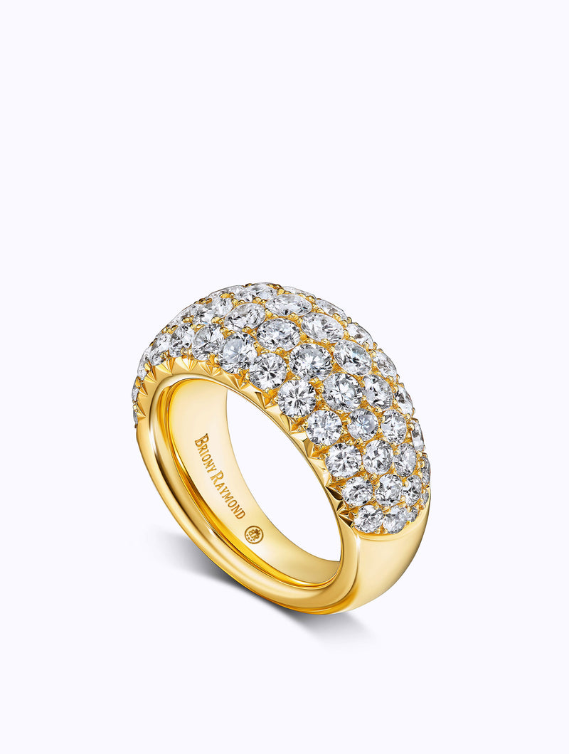 ÉTOILE BOMBÉ PINKY RING