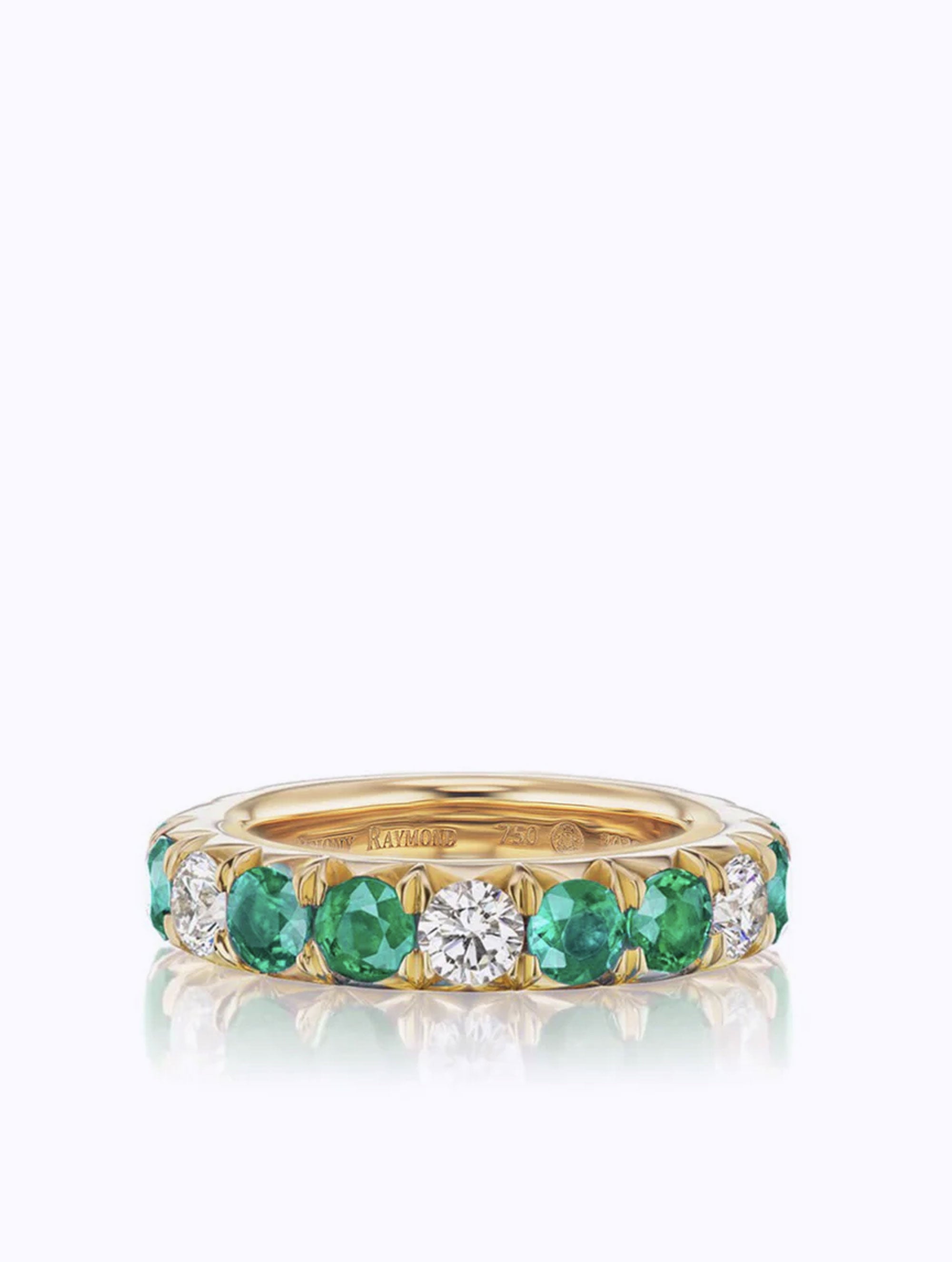 ÉTOILE EMERALD & DIAMOND ETERNITY RING