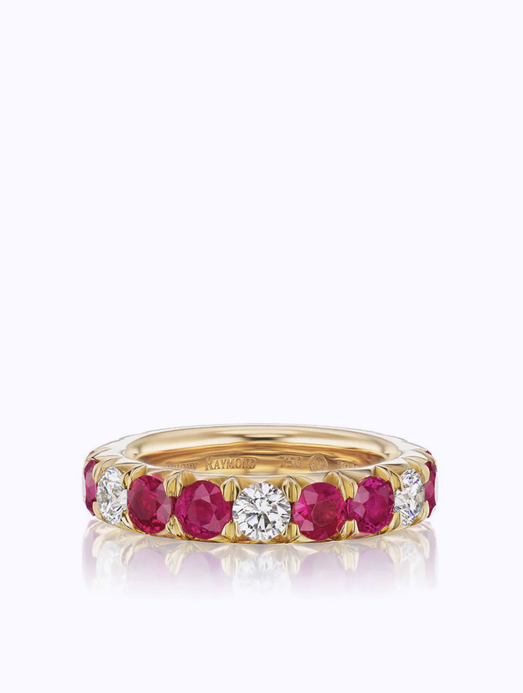 ÉTOILE RUBY & DIAMOND ETERNITY RING