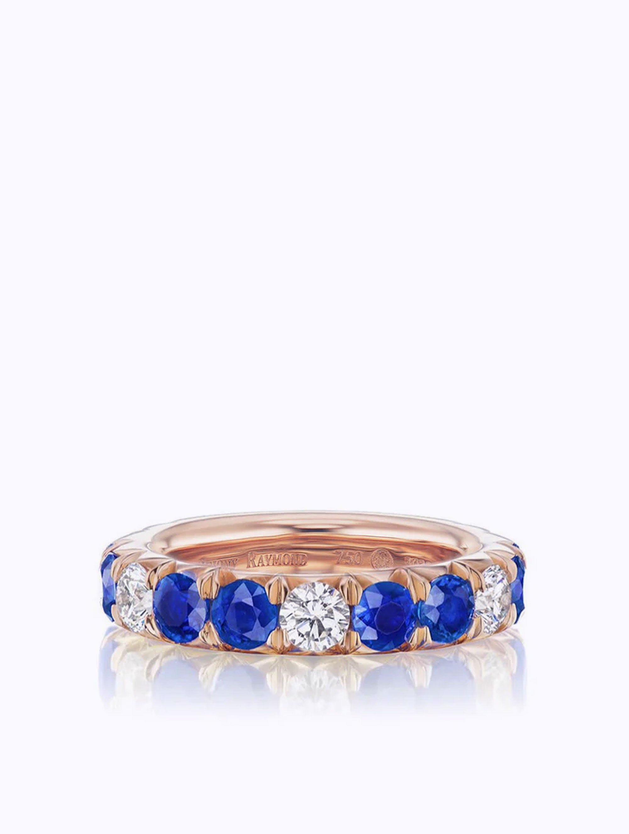 ÉTOILE SAPPHIRE & DIAMOND ETERNITY RING
