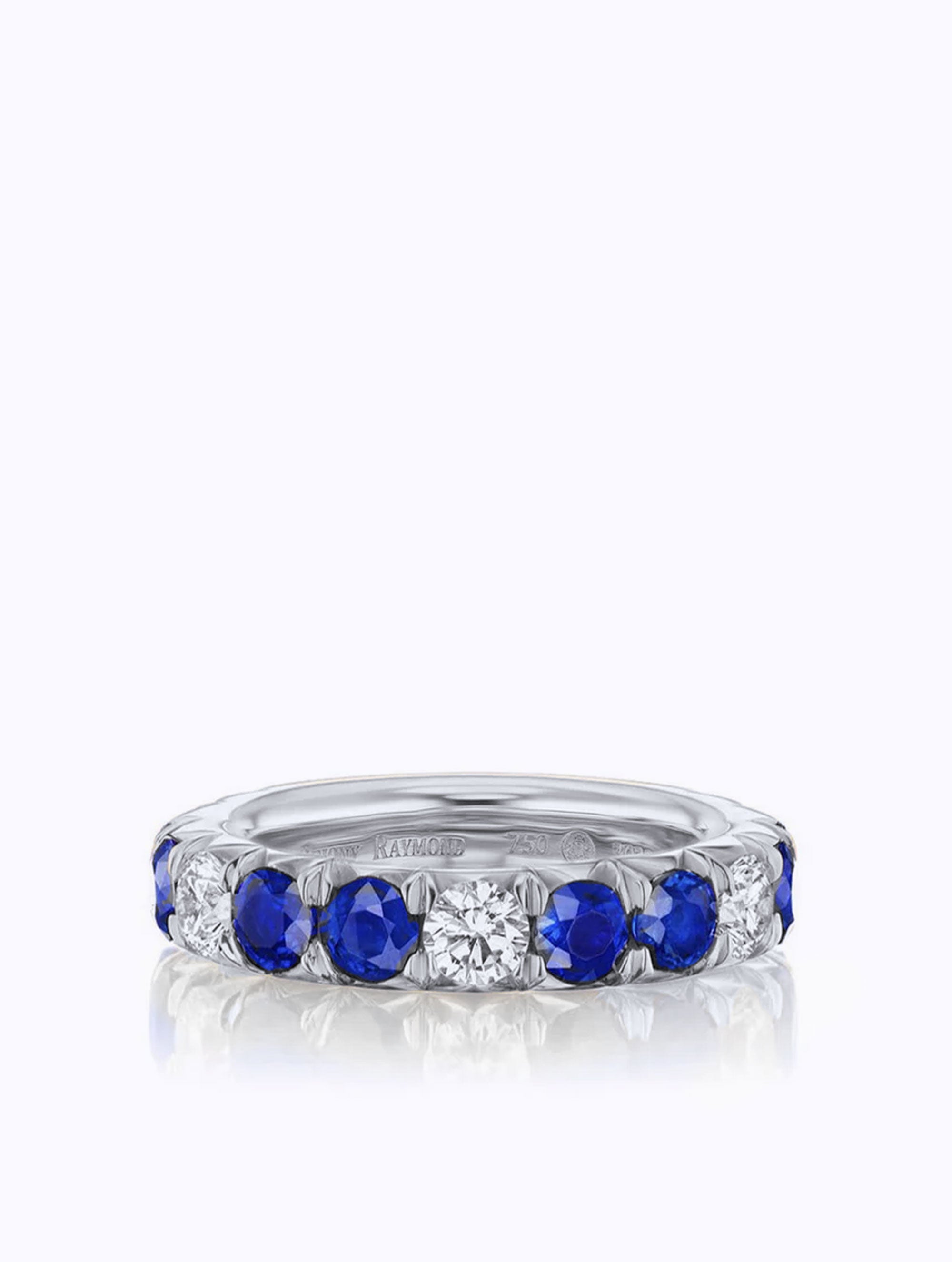 ÉTOILE SAPPHIRE & DIAMOND ETERNITY RING