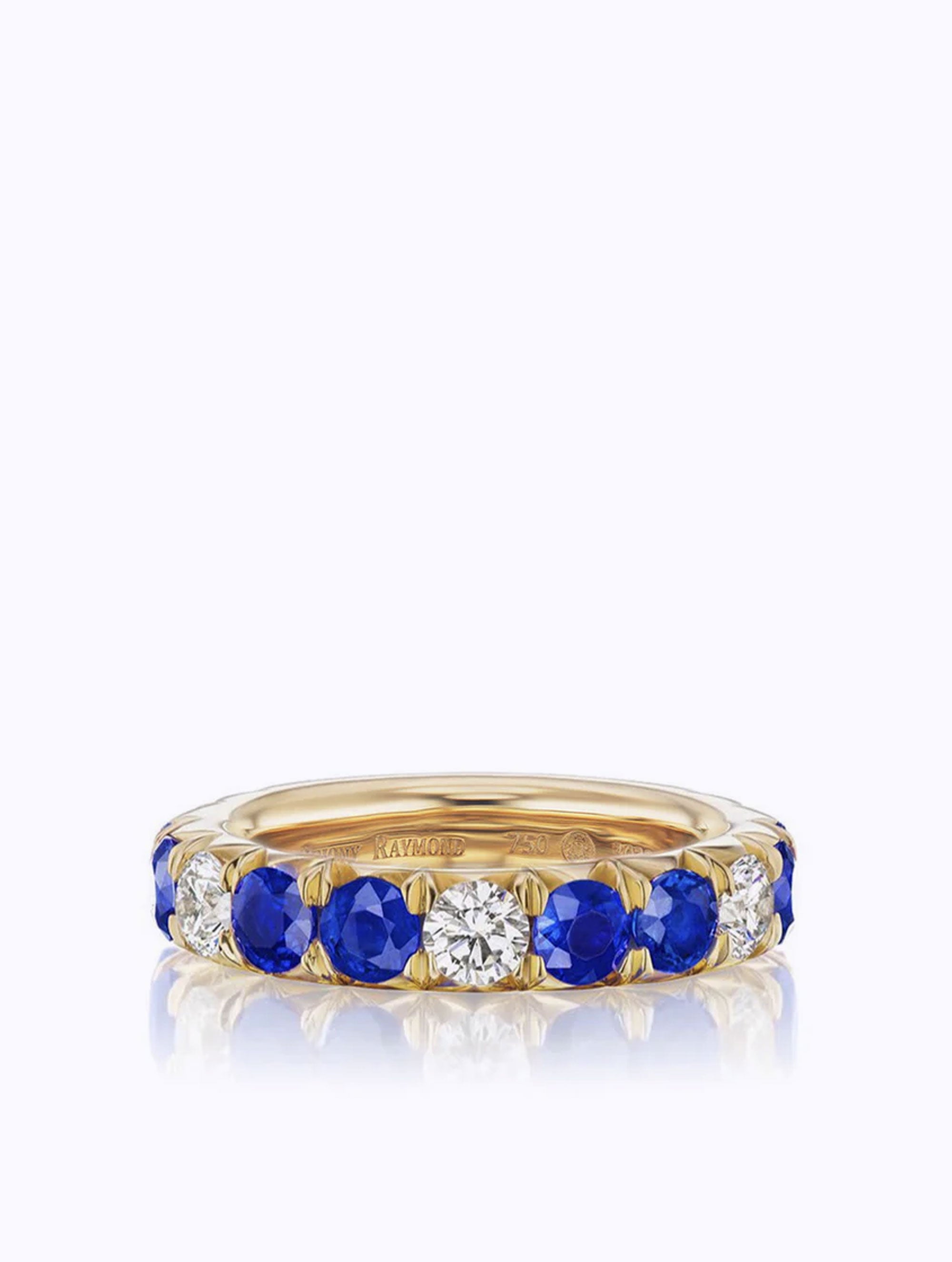 ÉTOILE SAPPHIRE & DIAMOND ETERNITY RING
