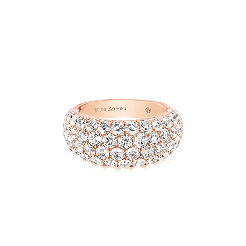 Classic Étoile Bombé Diamond Pinky Ring