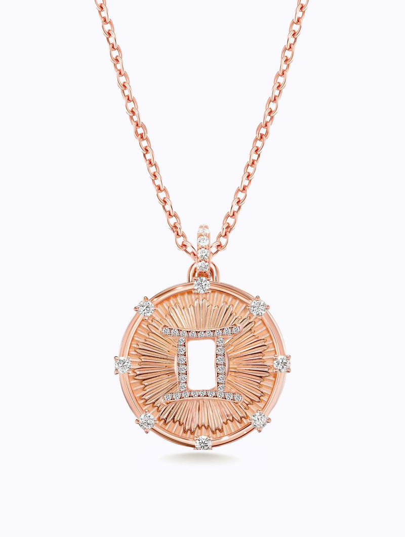 Aurora Diamond Zodiac Medallion