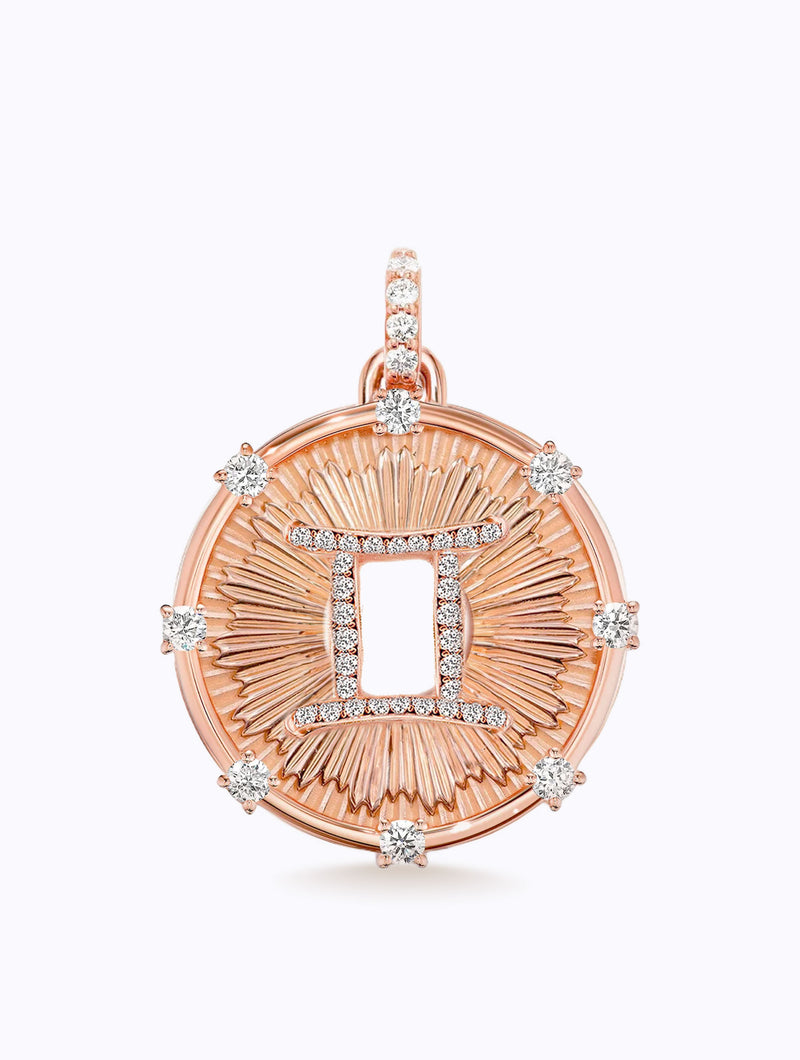 Aurora Diamond Zodiac Medallion