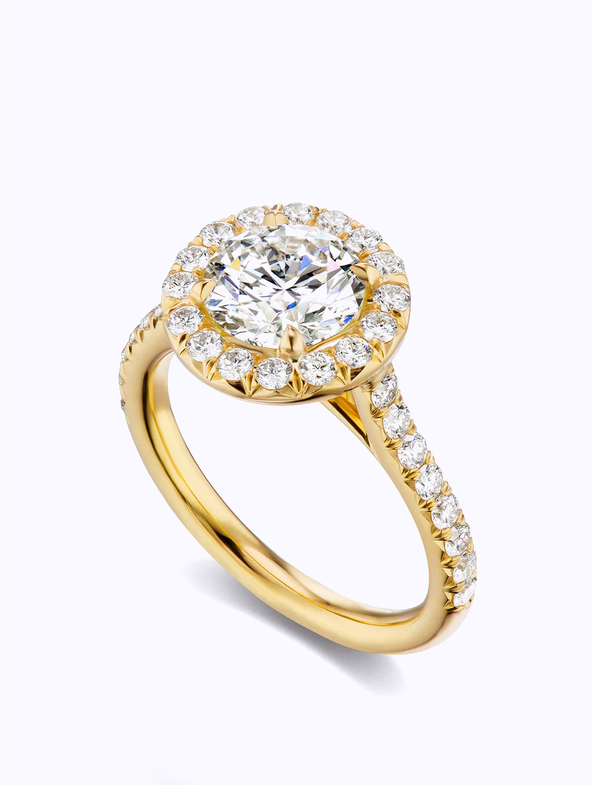 HALO DIAMOND ENGAGEMENT RING